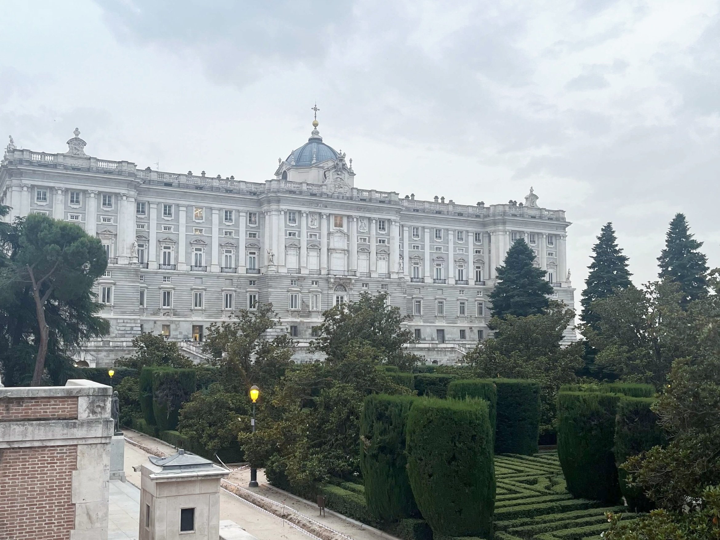 The Royal Palace in Madrid.