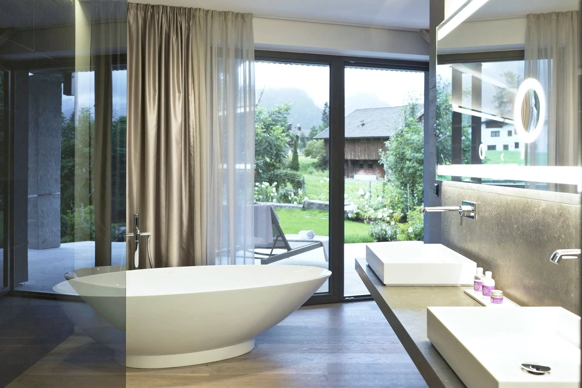 The interior of a room at ElisabethHotel in Mayrhofen, Austria.