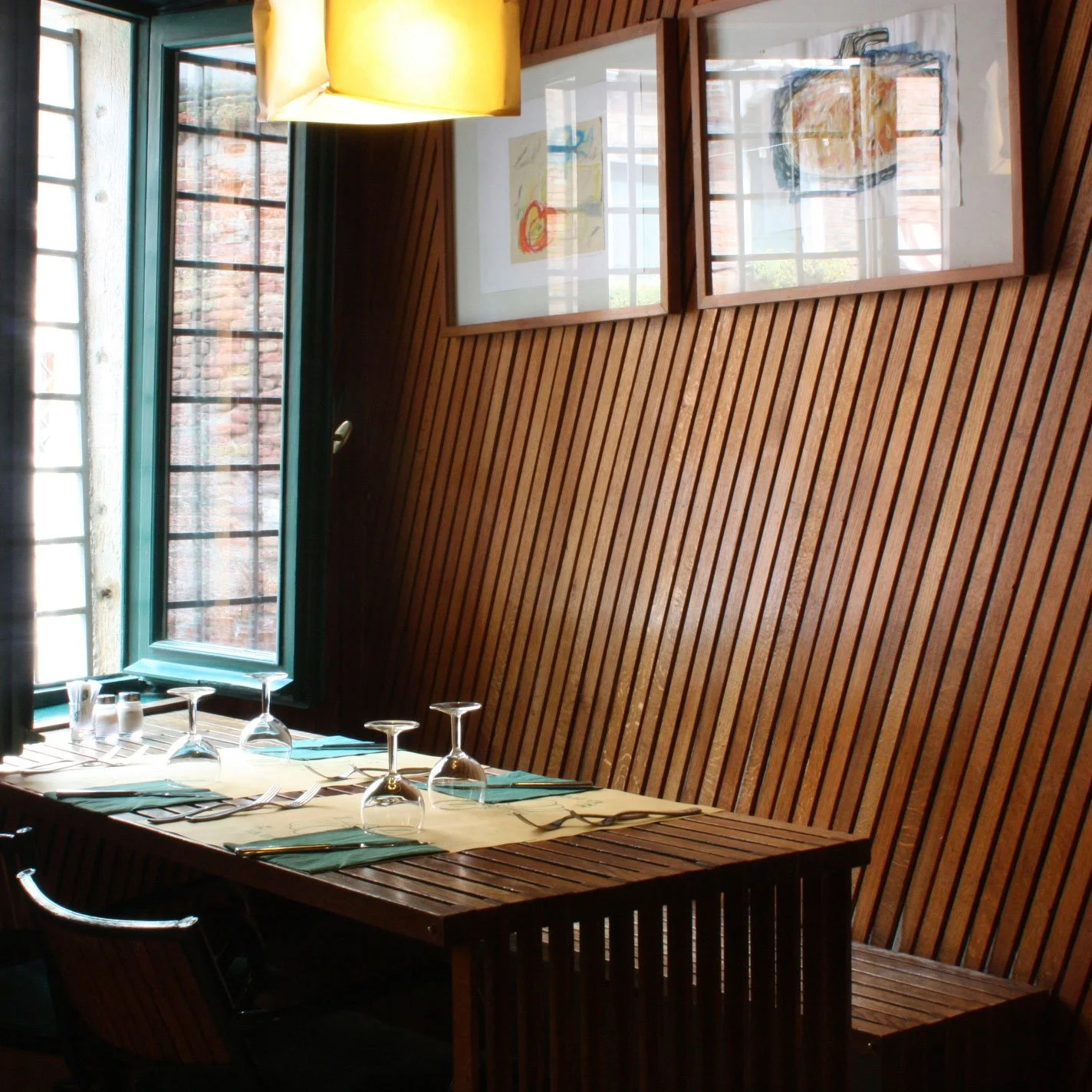 The interior of La Zucca restaurant in Venice, Italy.