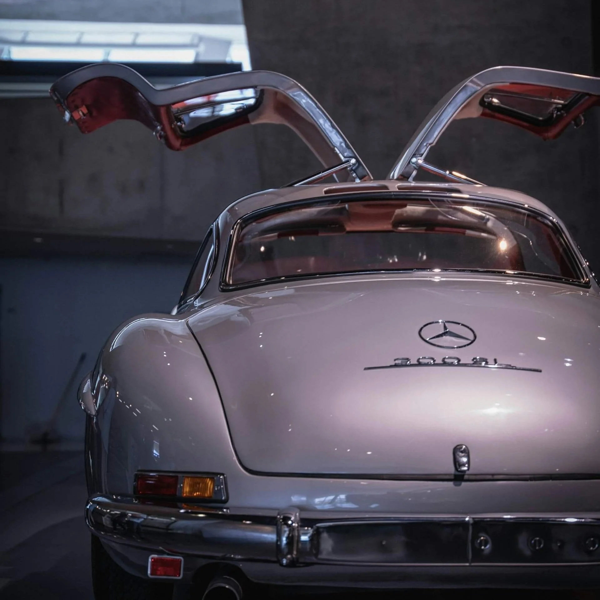 The Mercedes-Benz 300 SL gullwing roadster.