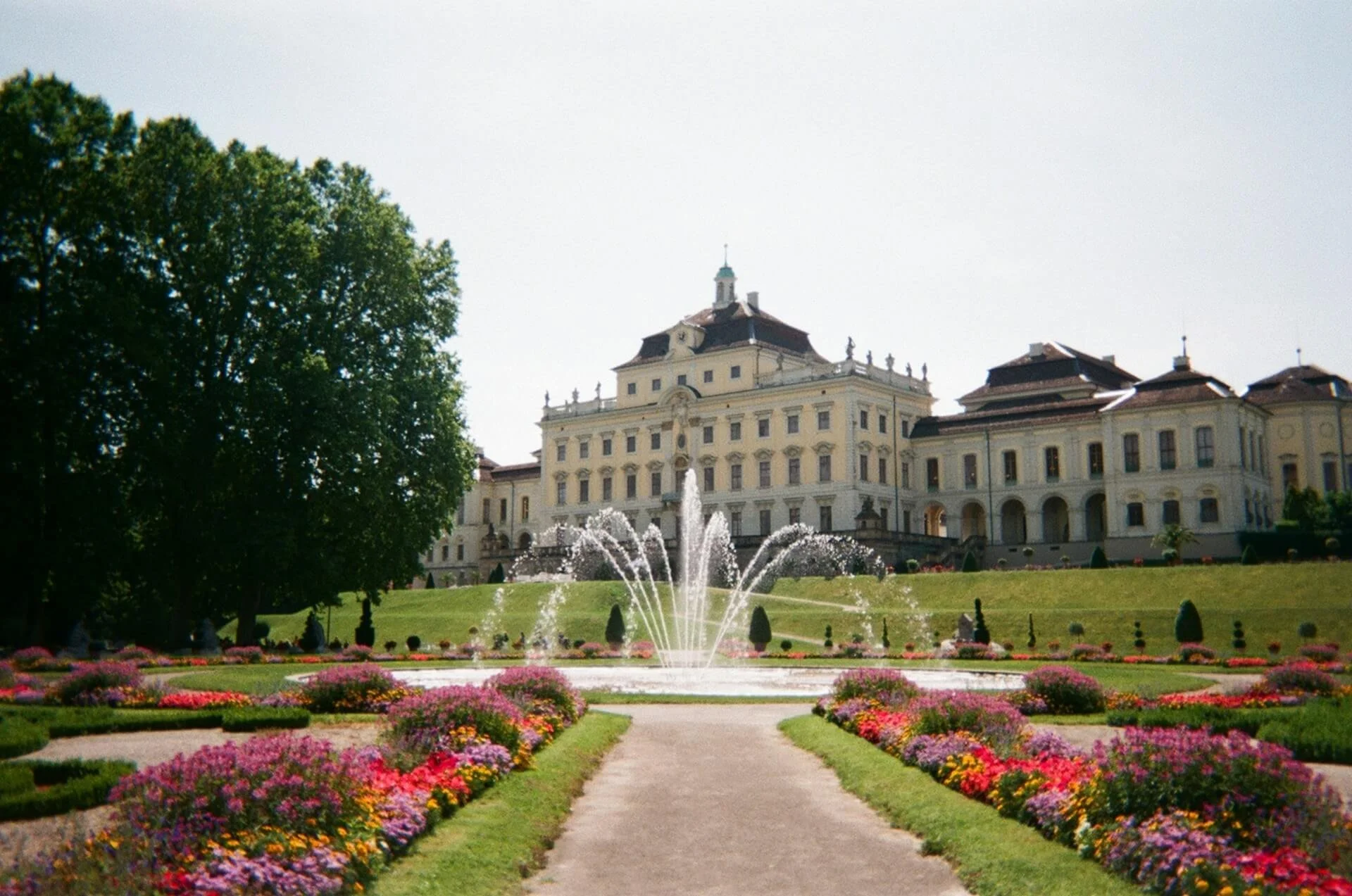 The exterior of Ludwigsburg Palace, just outside Stuttgart, Germany.