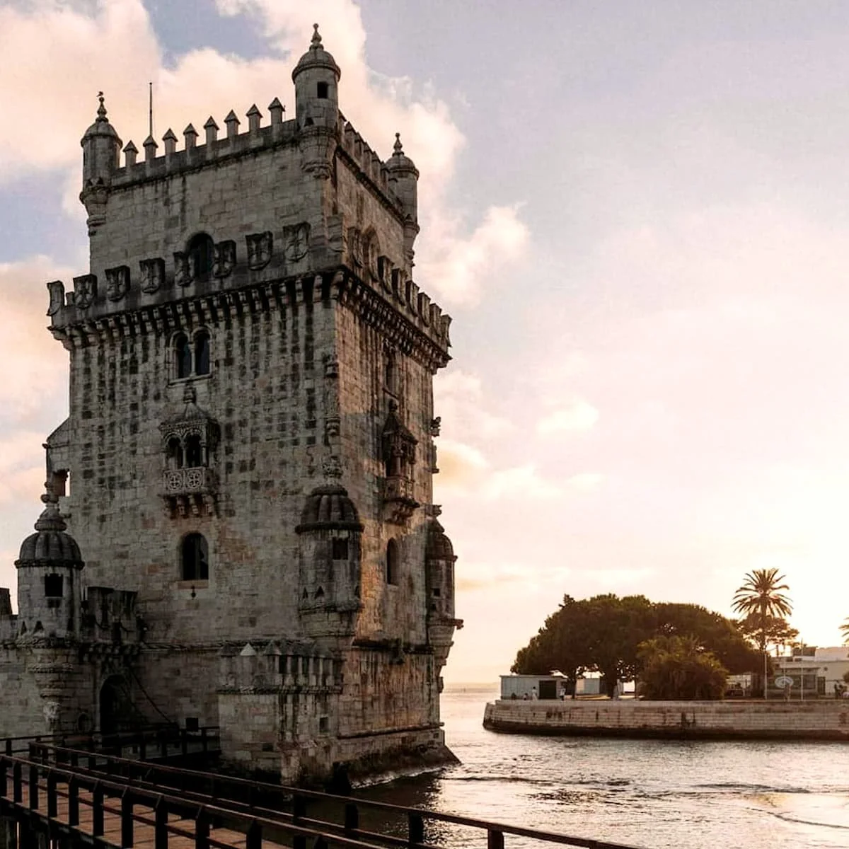 The Belém Tower in Lisbon, Portugal.