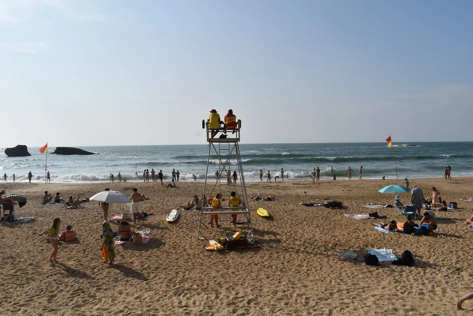 La Grande Plage in Biarritz, France.