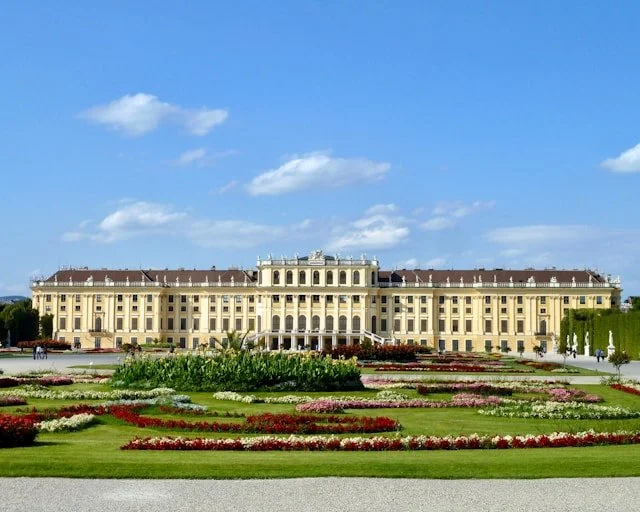 The Schönbrunn Palace in Vienna.