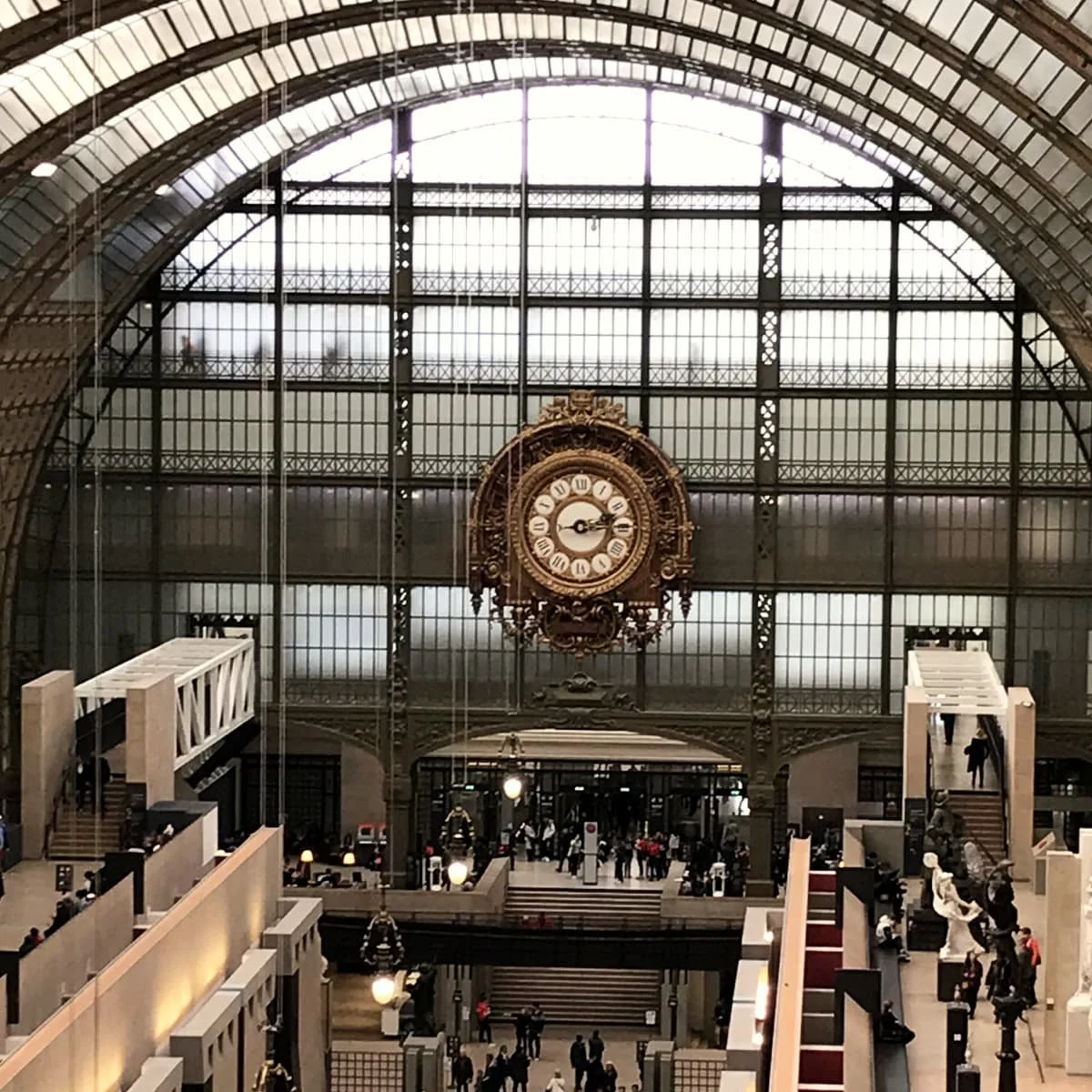 The interior of Musée d'Orsay in Paris.