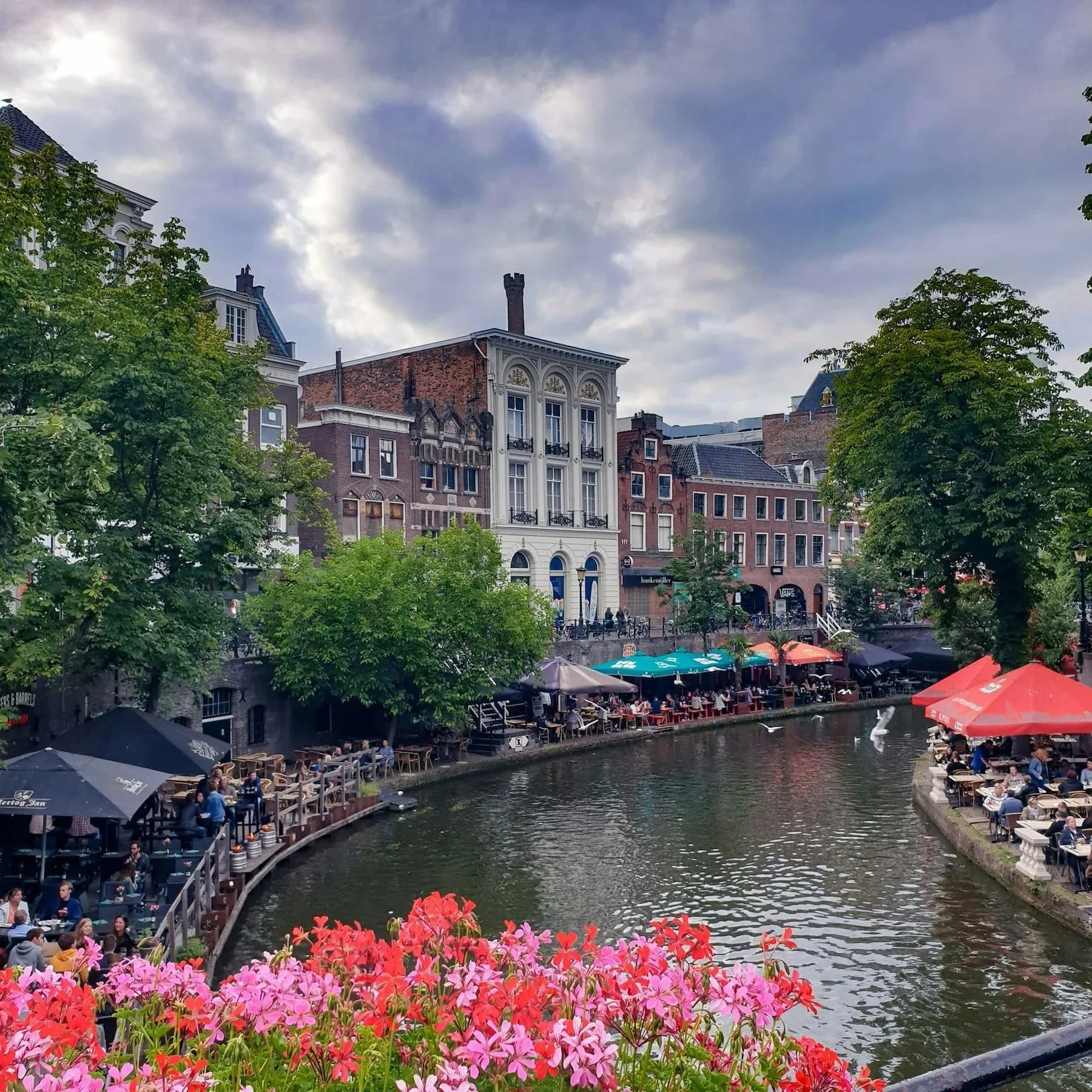 The canal in Utrecht, Netherlands.