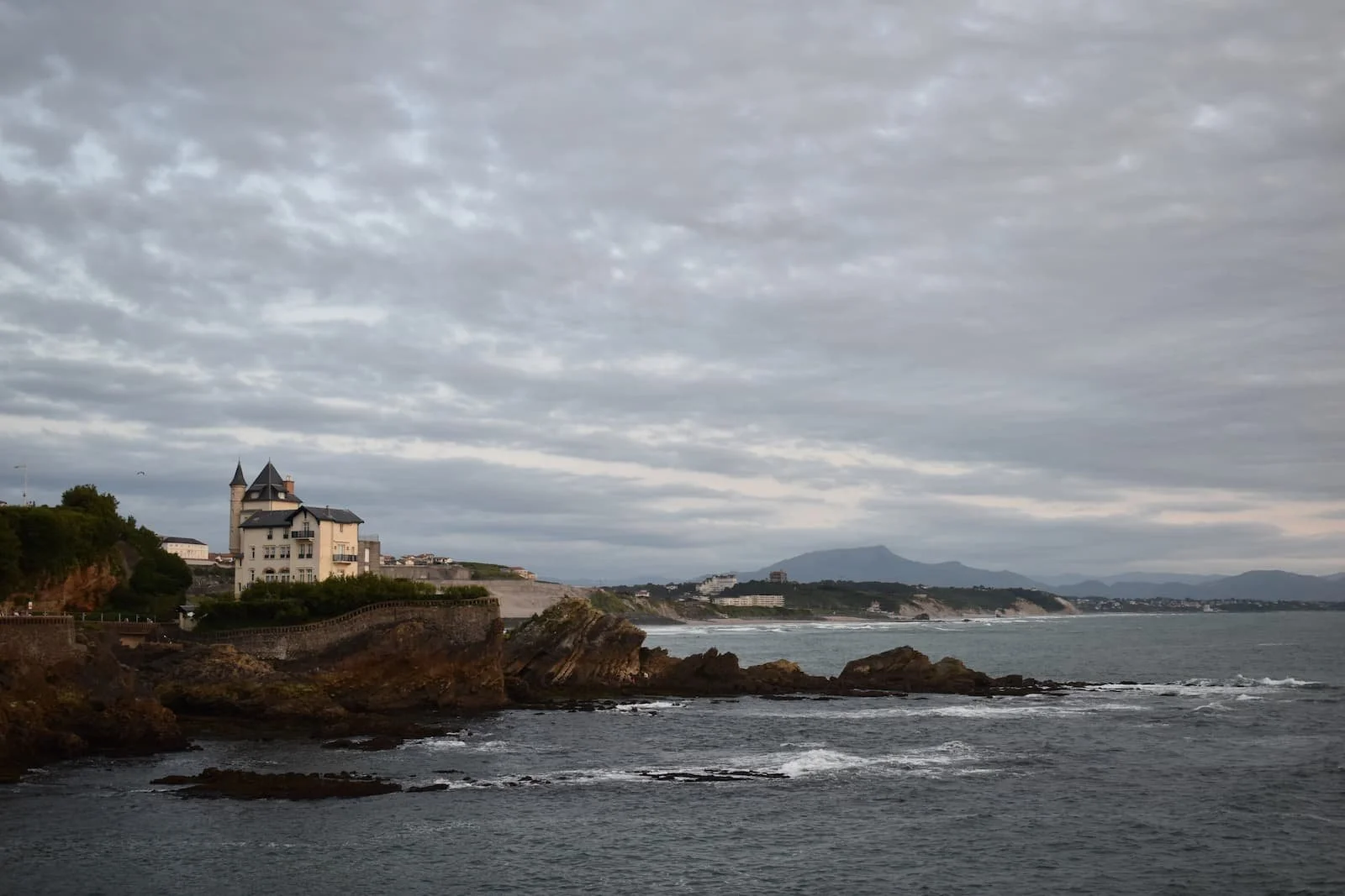 Marbella Beach in Biarritz, France.