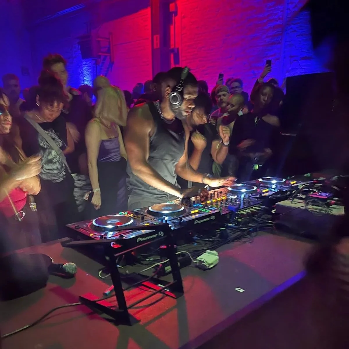 A DJ at a club in Berlin.