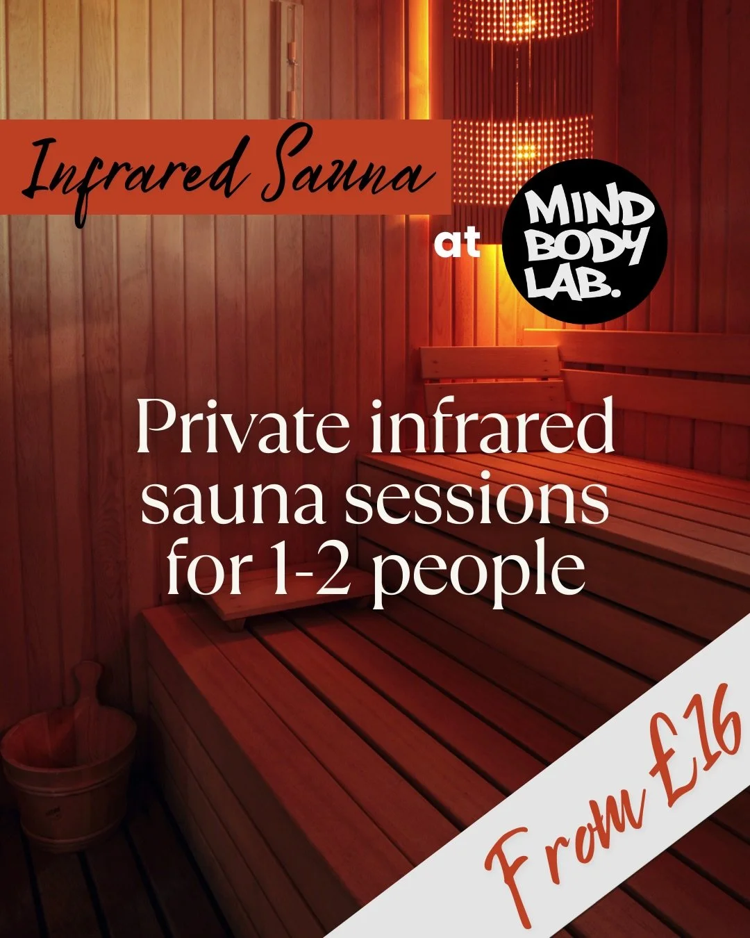 Private Infrared Sauna Sessions!

Turn up the heat and experience the joy of a private sauna session. Our sauna has room for 2 people so you can enjoy a session alone or with someone else.

Up to 60 minutes of deliberate heat exposure per week will i