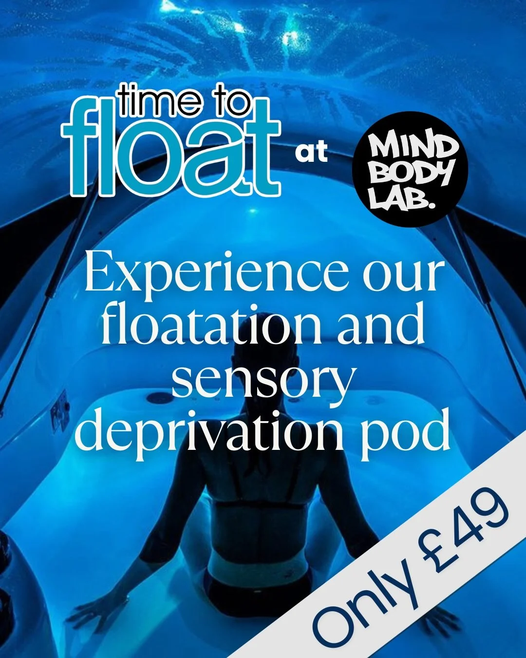Come and experience the joy of floating with Time To Float at Mind Body Lab! 

We&rsquo;ve made floating more affordable. Our sessions are now just &pound;49 (reduced from &pound;69), making deep-rest and nervous system reset more accessible than eve