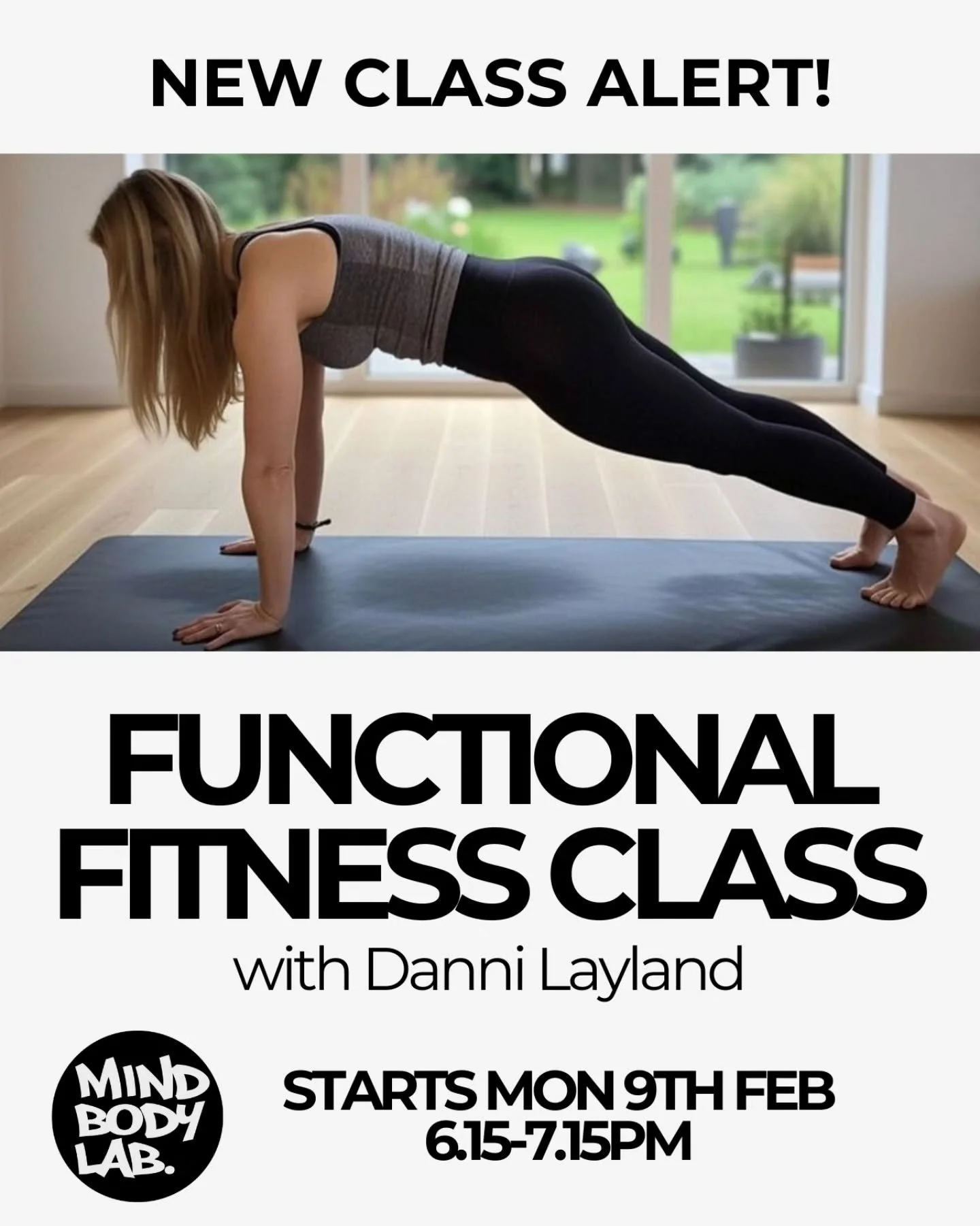New Functional Fitness Class! 

Want to feel fitter, stronger and healthier but want something a bit different to a typical gym class? Our new class, Functional Fitness with Danni @functionallyfitwithdanni is all about moving your body in ways to sup