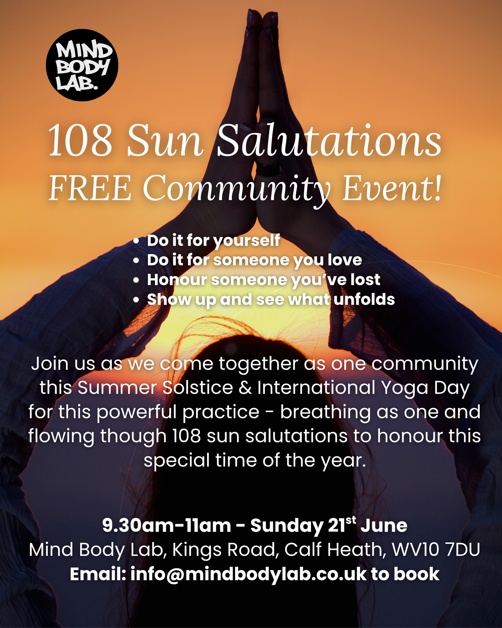 108 Sun Salutations - FREE Event