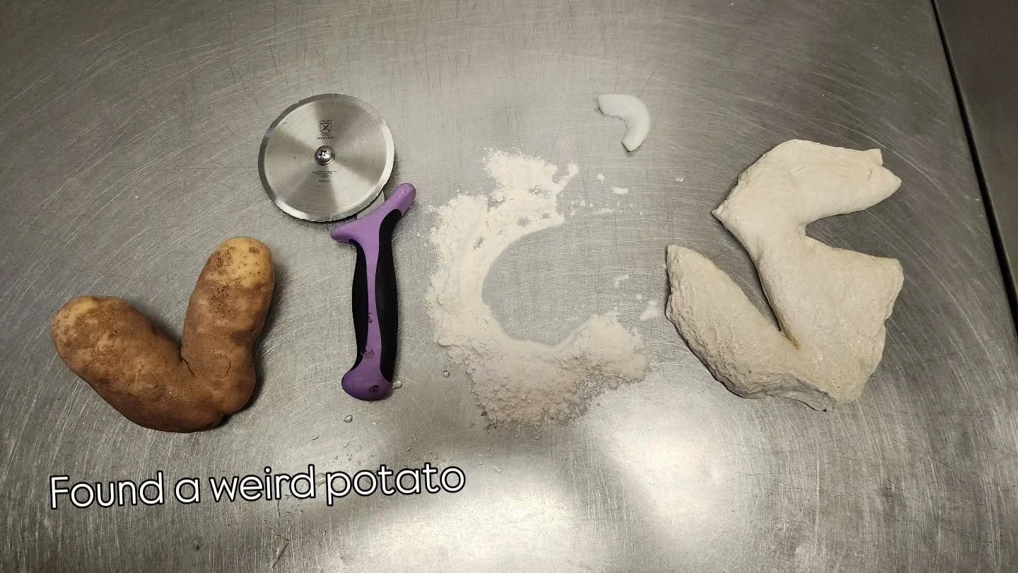 When life hands you misshapen goods... also we're still dealing with road construction maybe? Maybe finished?

#potatoes #pizza #hometownpizza #vicsoven #bridgewaterpa #beaverpa #shoplocal #roadie #keepinit100 #getusome #fromscratch #homemade