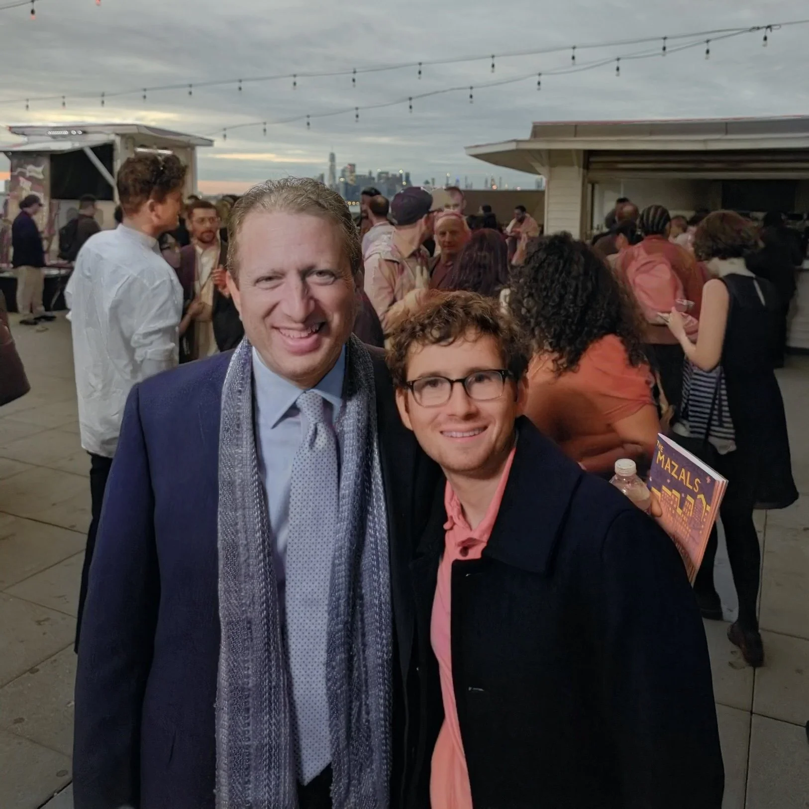 Josh Arnon with New York City Comptroller and mayoral candidate Brad Lander.