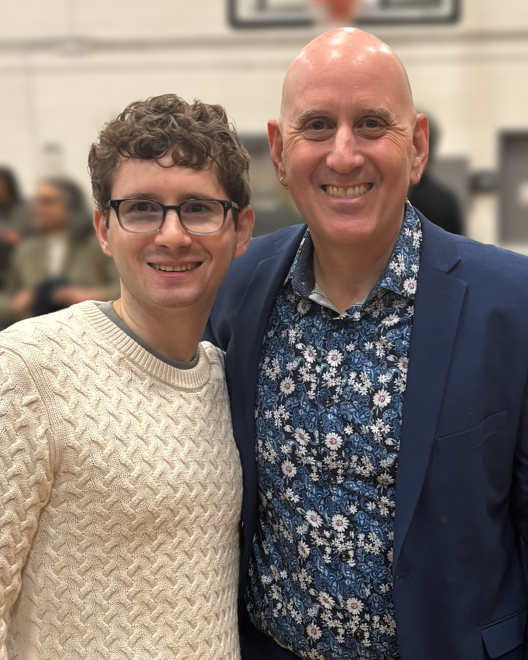 Josh Arnon with City Council Member Harvey Epstein.