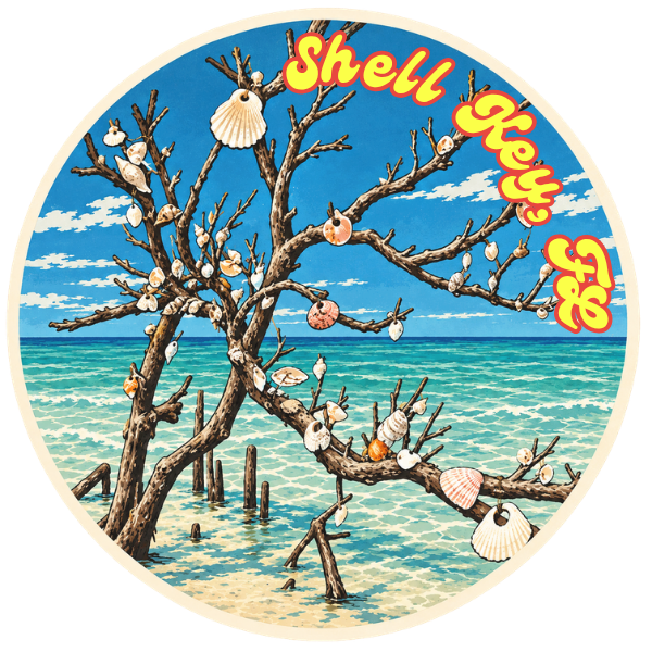 Shell Key Tree Sticker