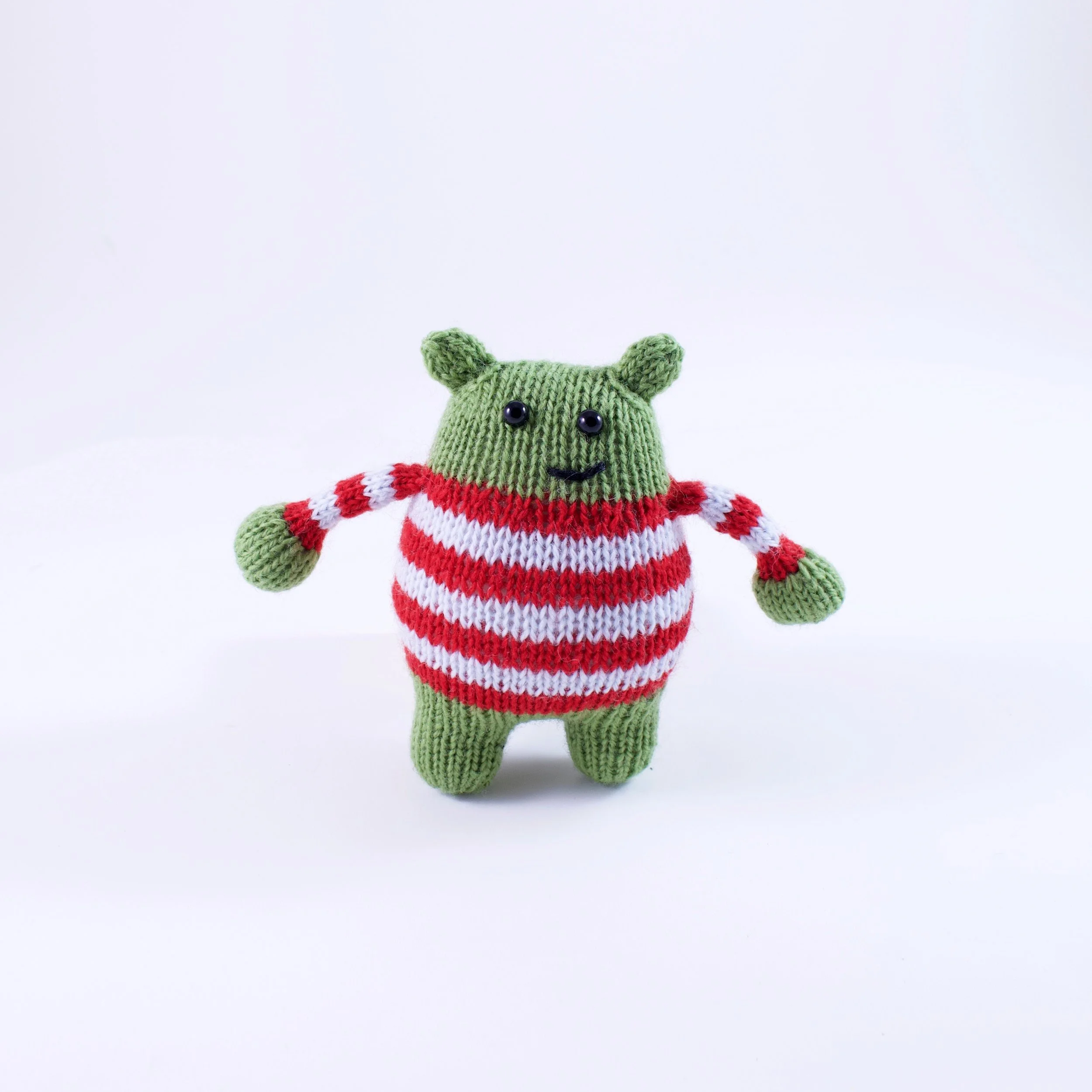 Christmas Monster Ornament Trio Short Stripey Standing.jpg