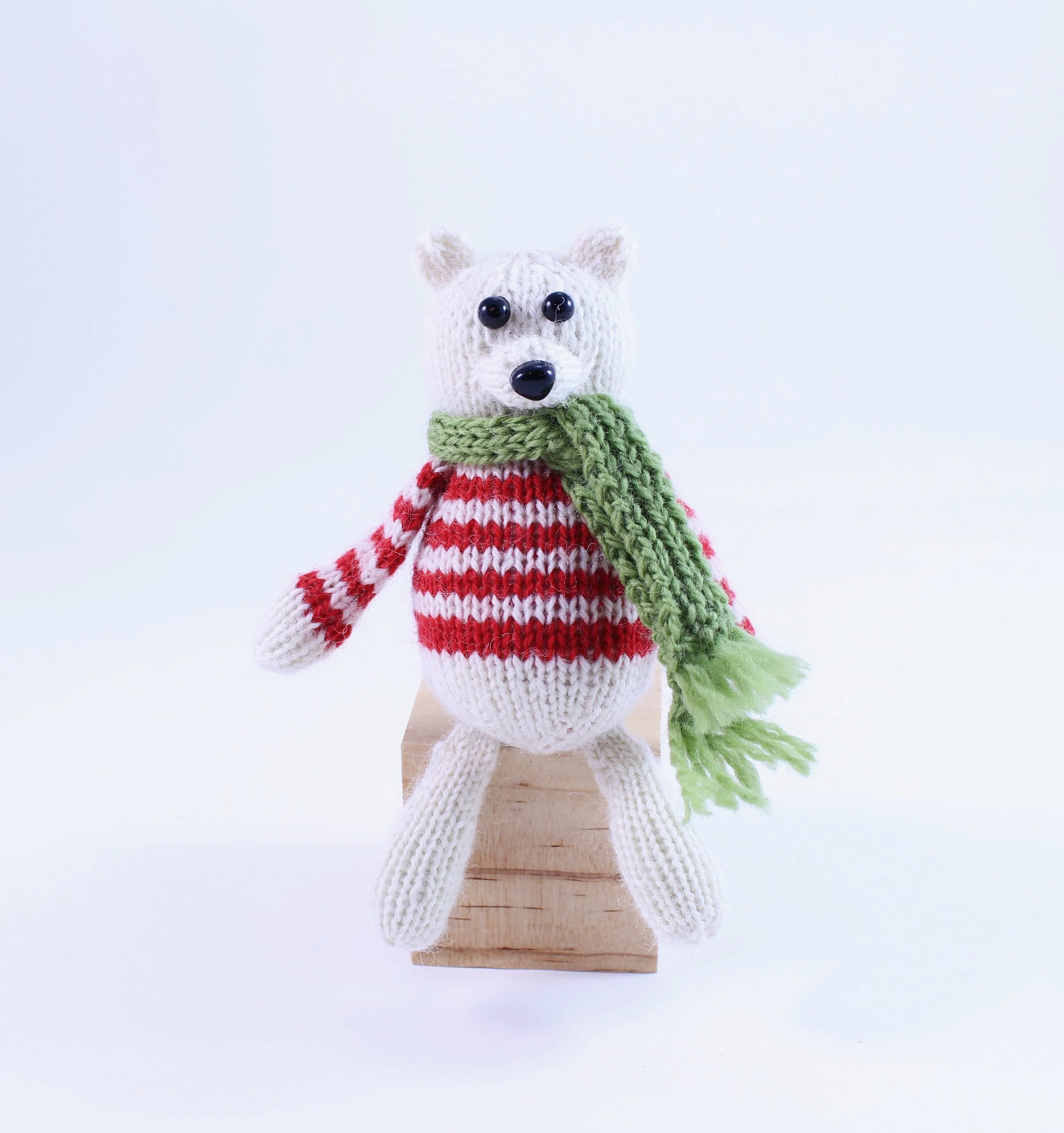 WickedlyPeacefulPolarBearKnittedChristmasOrnamentFront.jpg