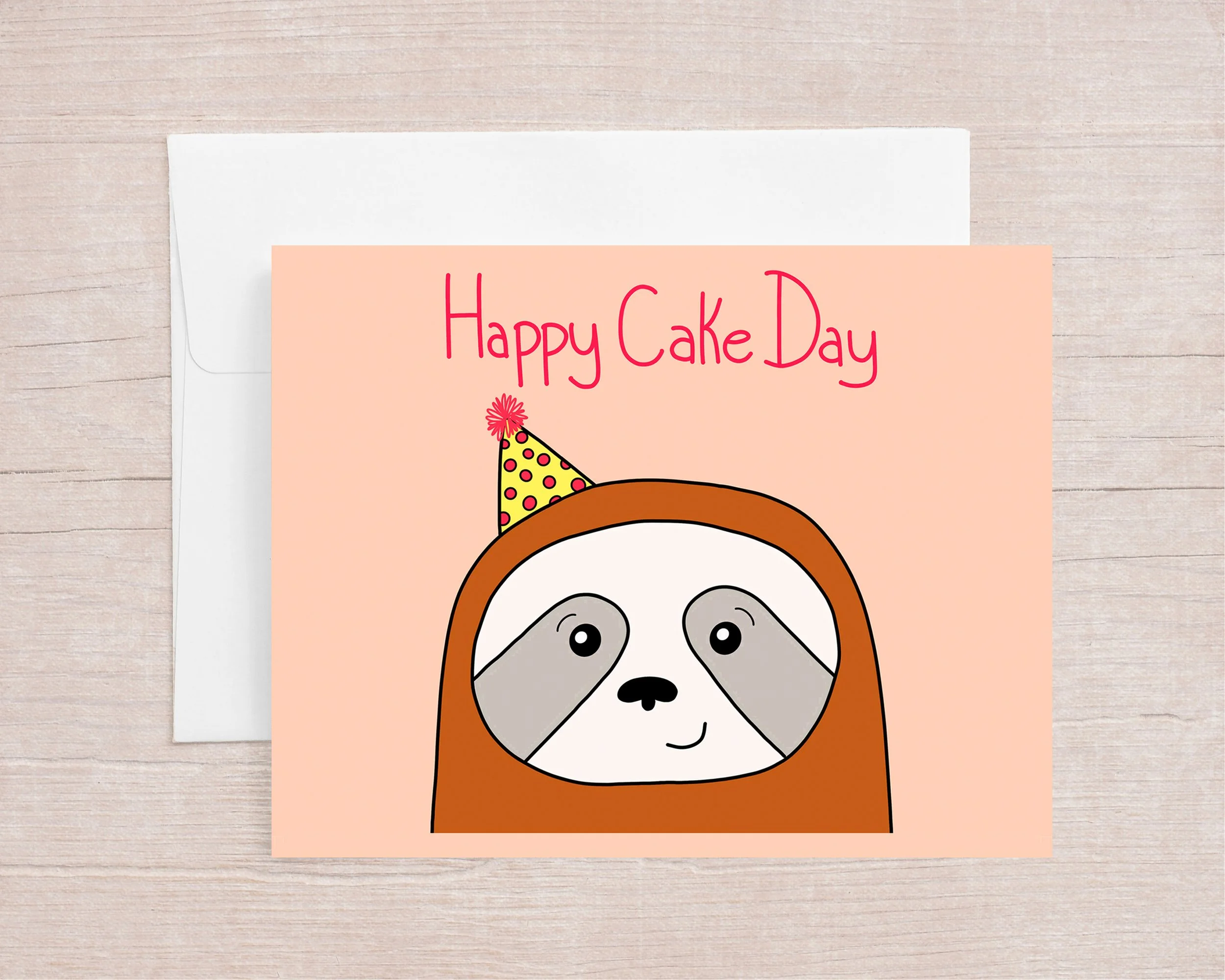 Happy Birthday Sloth Card Beige Background.jpg