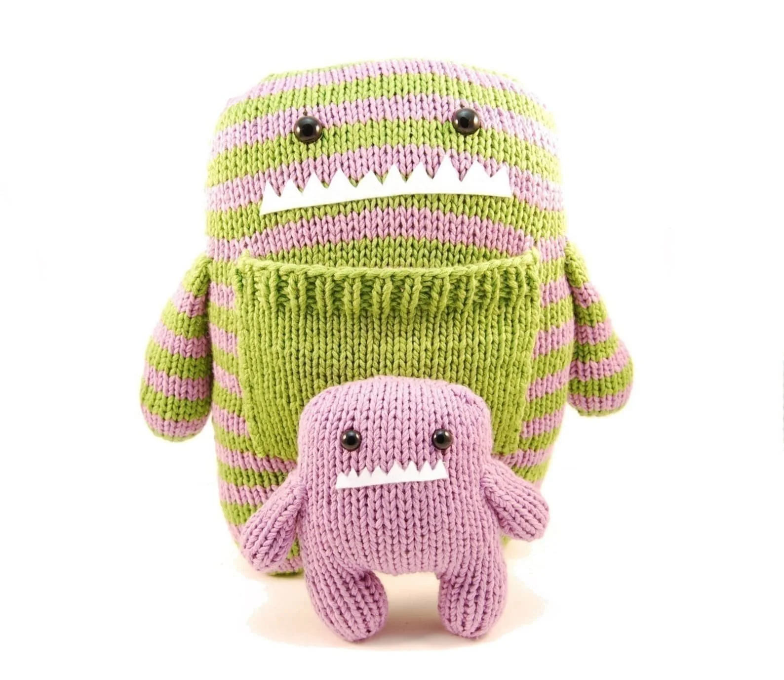 Daphne and Delilah the Momma and Baby Monster Knitting Pattern Pdf INSTANT DOWNLOAD