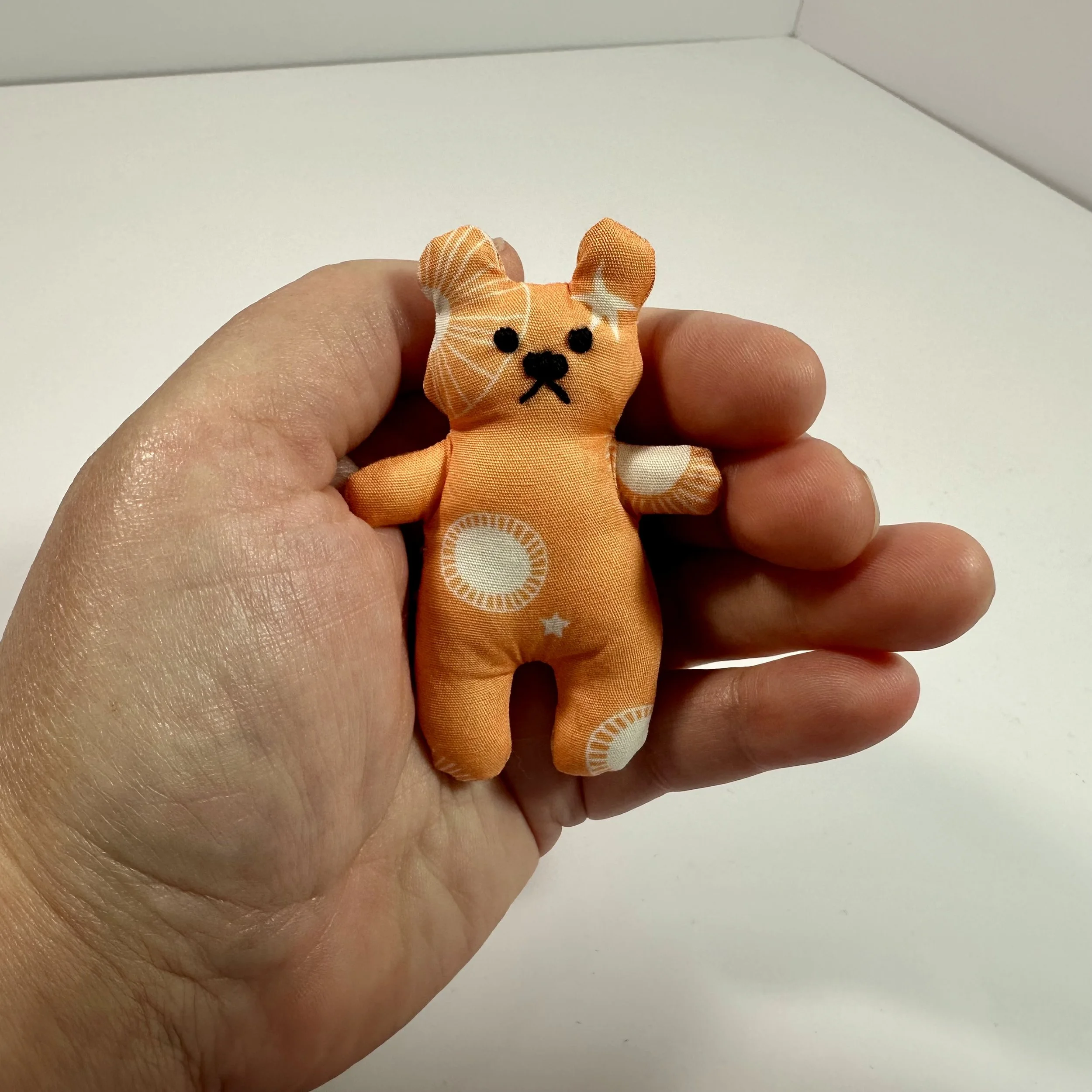 Fun Orange Print Tinies Bear
