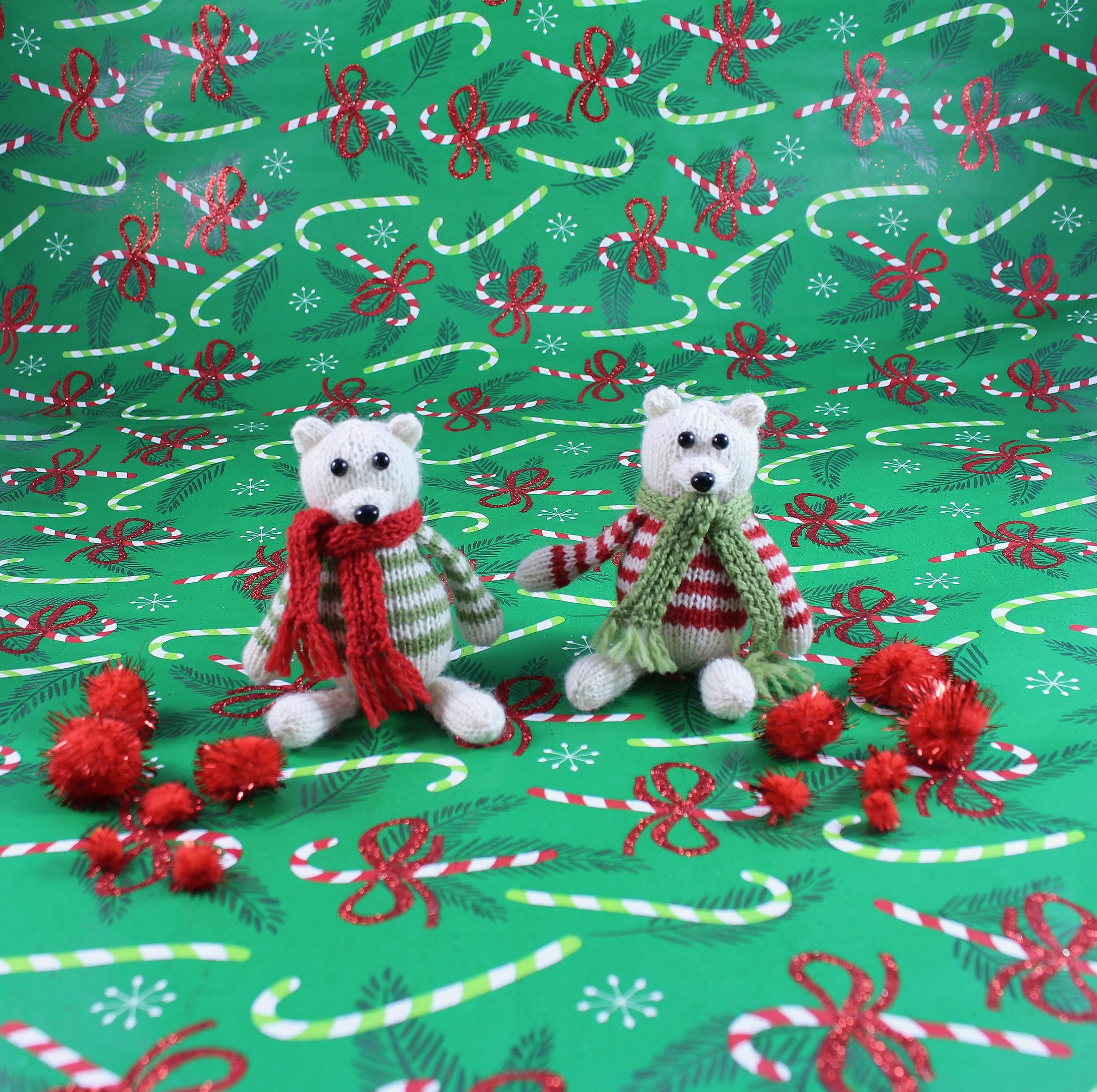 WickedlyPeacefulPolarBearKnittedChristmasOrnamentWithPomPoms.jpg