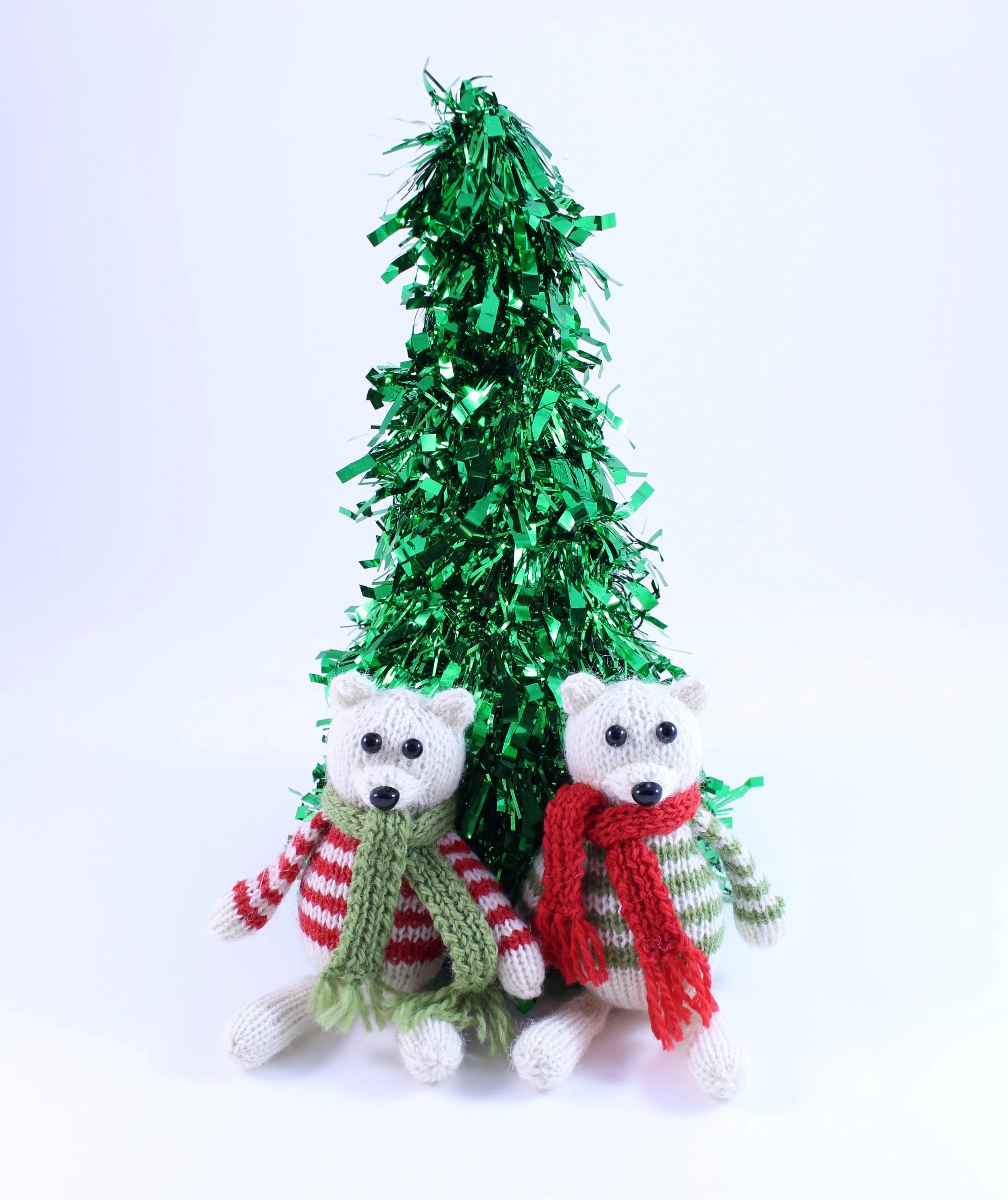 WickedlyPeacefulPolarBearKnittedChristmasOrnamentWithGreenTree.jpg