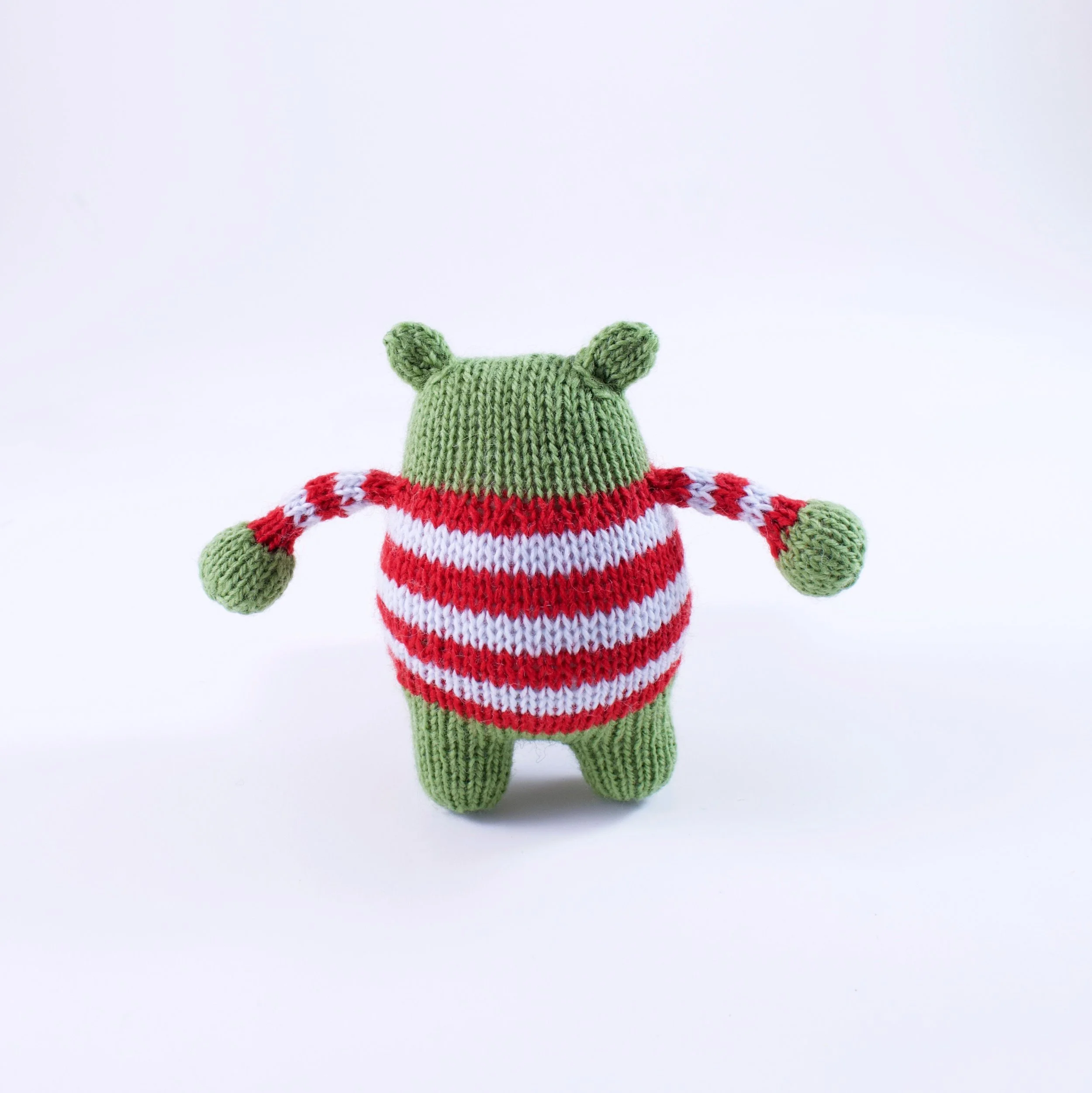 Christmas Monster Ornament Trio Short Stripey Back.jpg