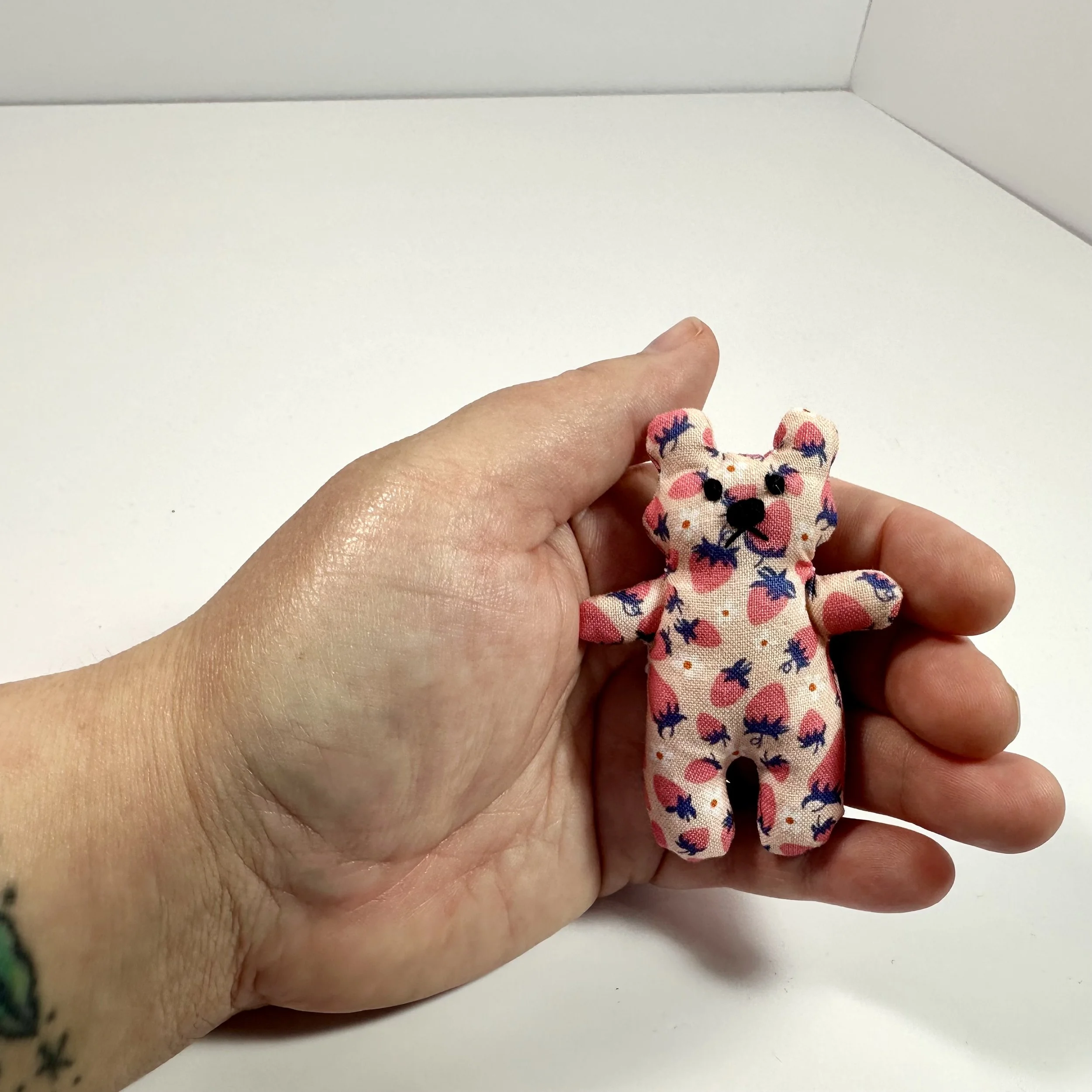 Pink Strawberries Tinies Bear