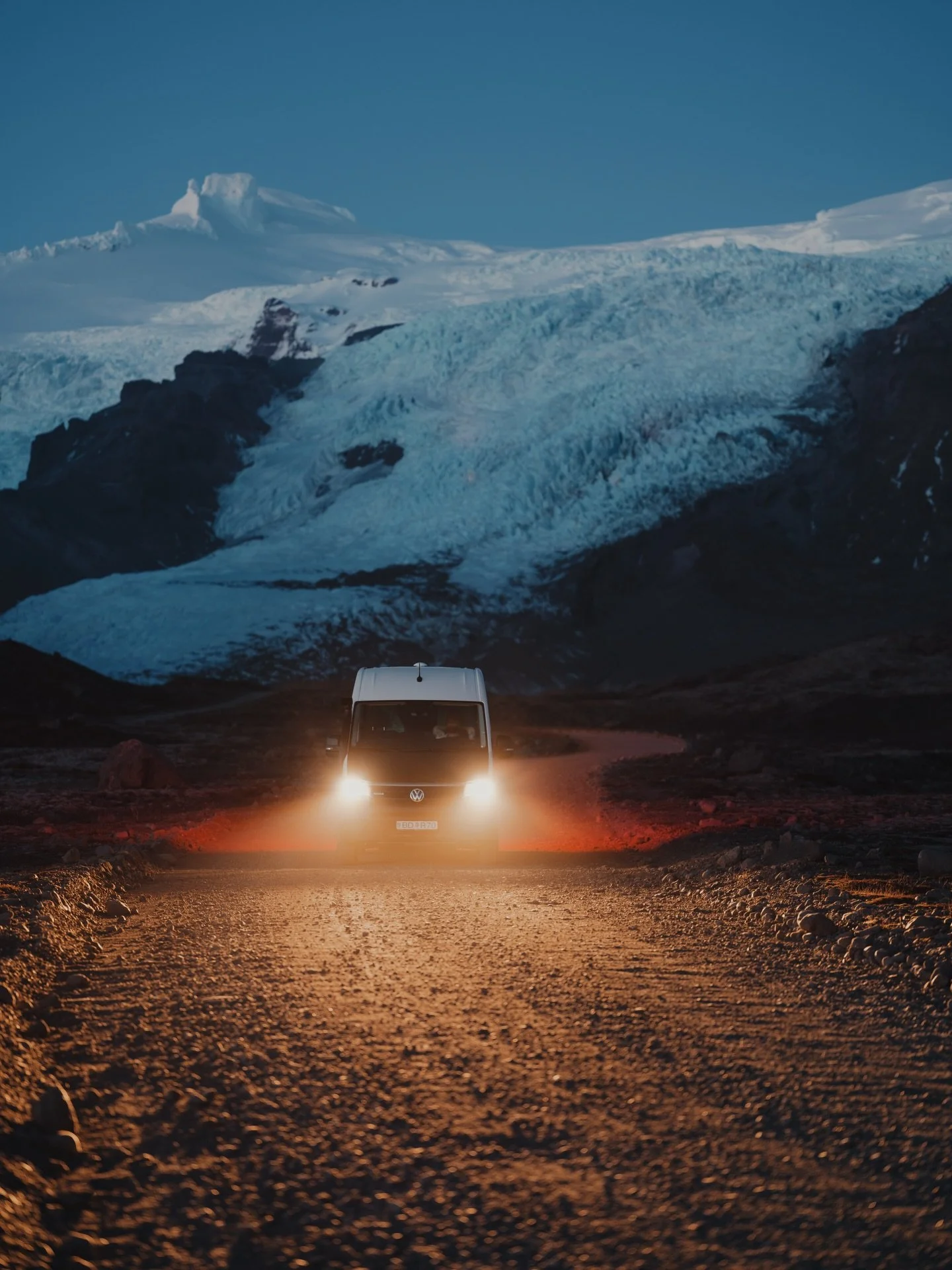 Pulled over with nowhere else to be in the painful, frozen, Icelandic air