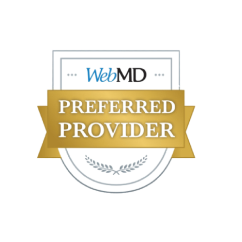 Signboard with the text 'PERFECT PROUD PROVIDER' hanging in front of a building.