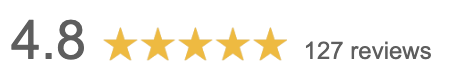 Average customer review rating of 4.8 stars from 127 reviews.