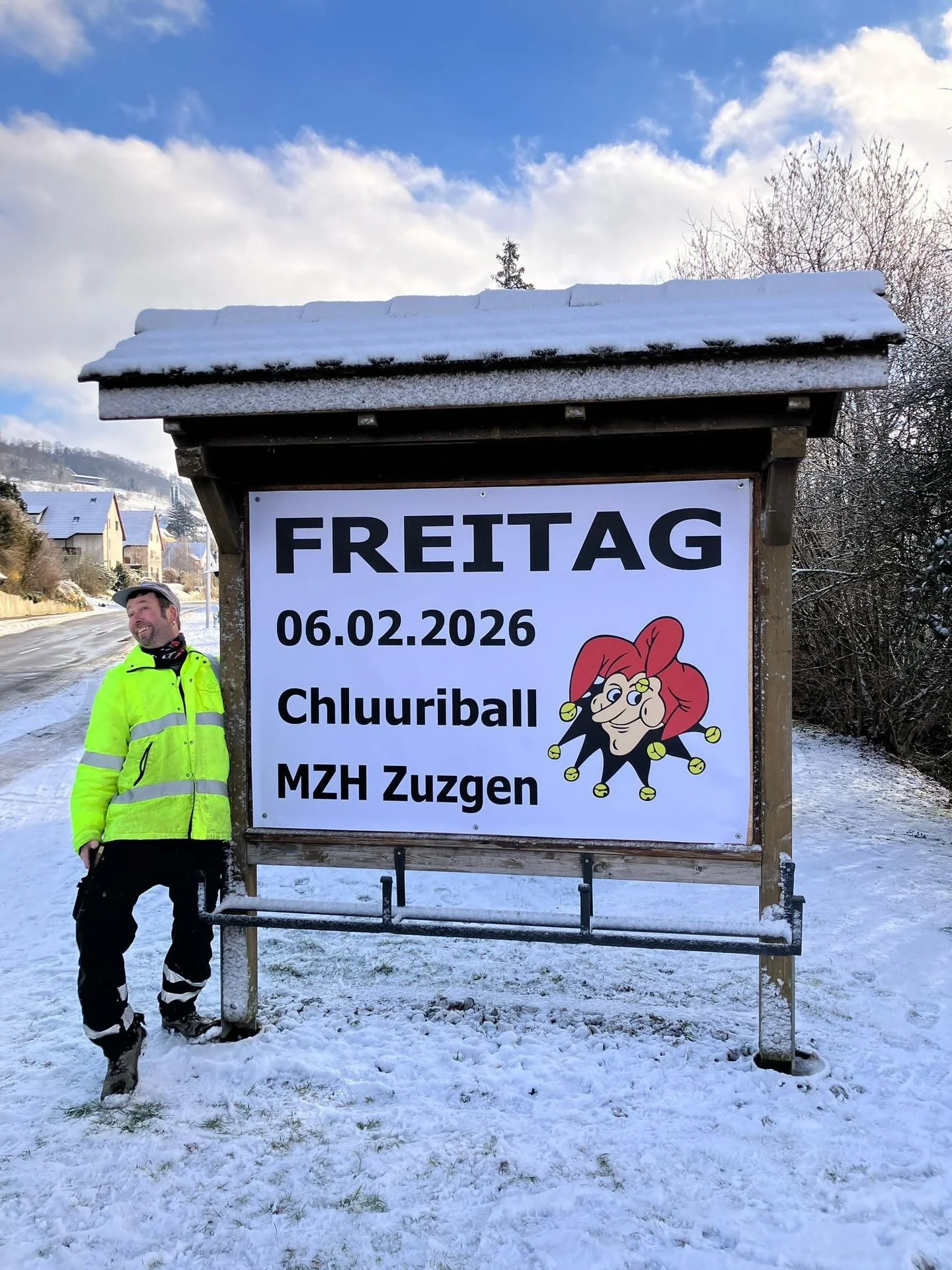 Das neue Jahr hat begonnen und die Fasnacht isch schon fast da!🥰🍻🎊
Die Werbung f&uuml;r unseren grossen Anlass steht:
- Chluuriball
- Turnhalle Zuzgen
- Freitag, 6. Februar ab 20:00 Uhr

Kommt vorbei und erlebt einen unvergesslichen Abend mit Gugg
