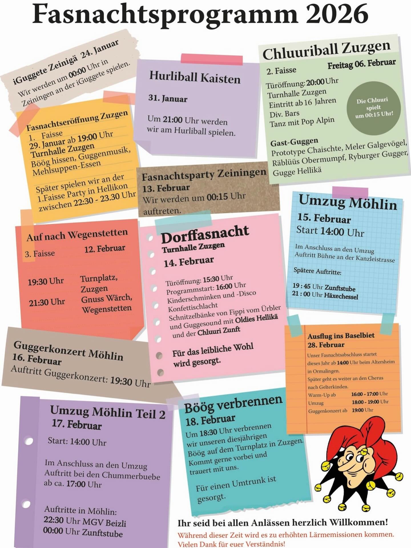 S neue Programm isch dusse!😍🎊🍻
Merke, iischriibe und verbii choo🥰🫶💪🏻
#chluuri#fasnacht#partydesjahres#guggemusig