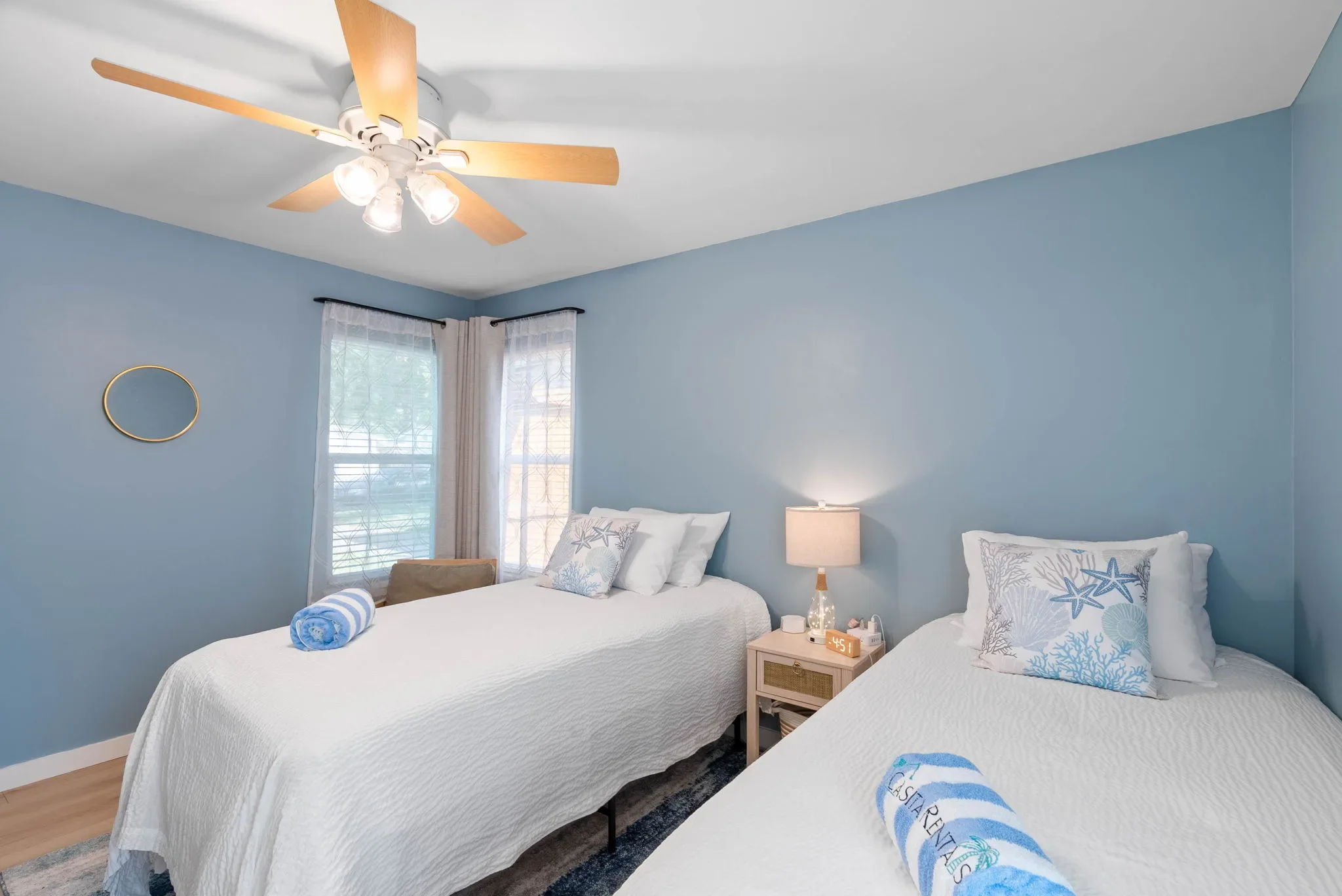 Guest bedroom with two double beds, sleeps 6 vacation rental in Corpus Christi