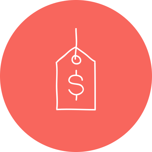 icon with a price tag