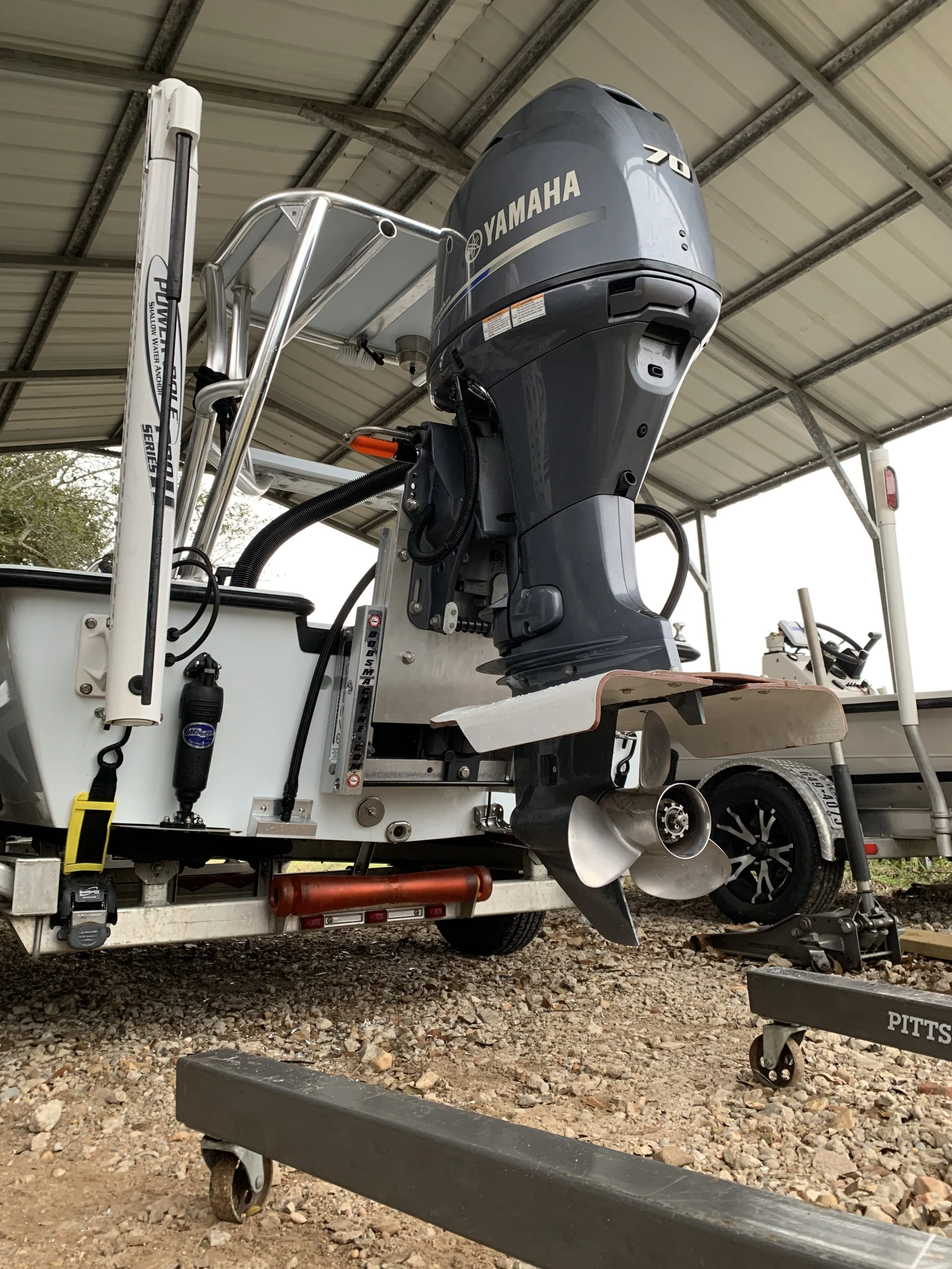 East Cape EVOx, Yamaha F70, ZCC riser plate
