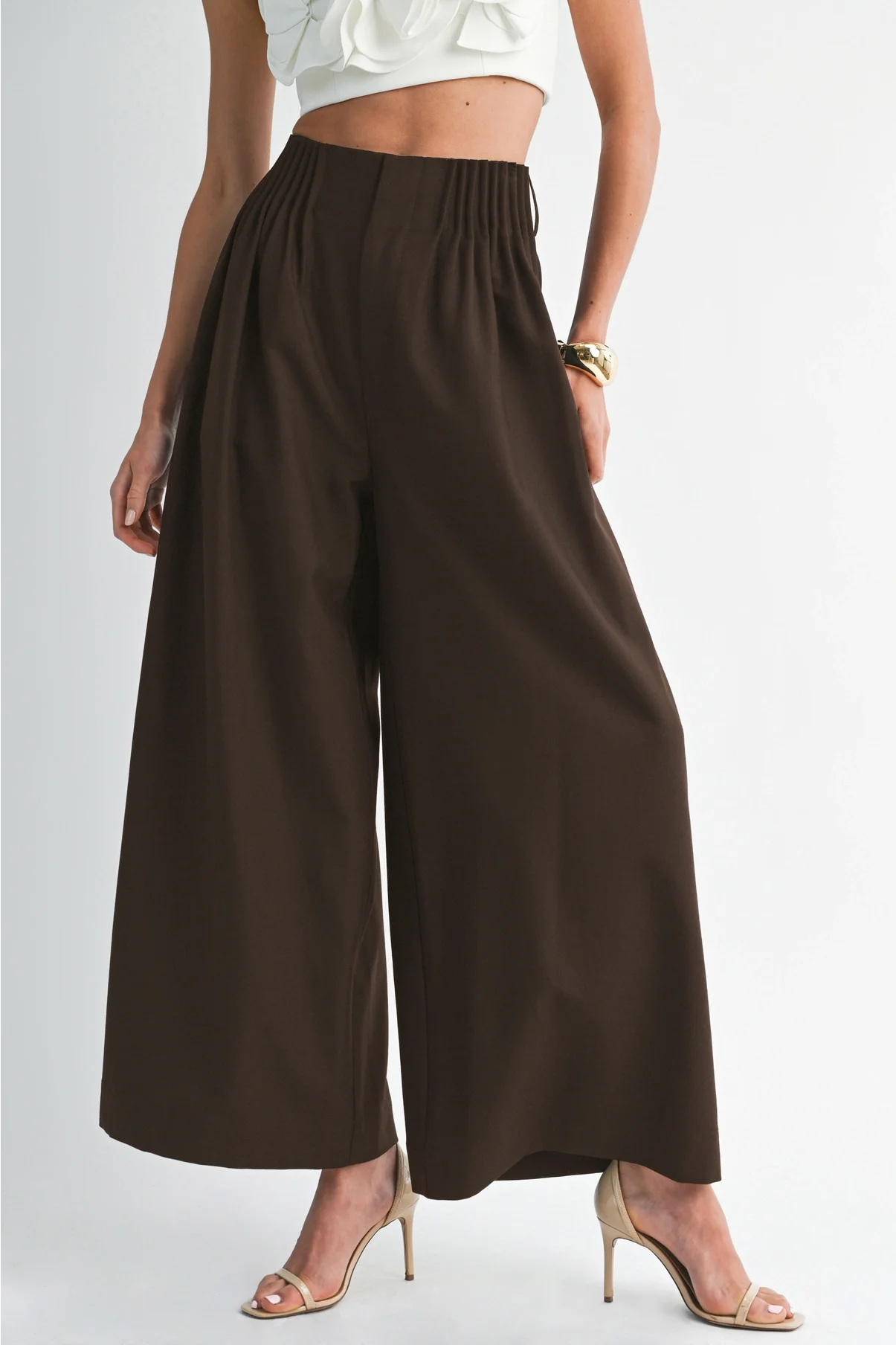 Palazzo Wide-Leg Trousers
