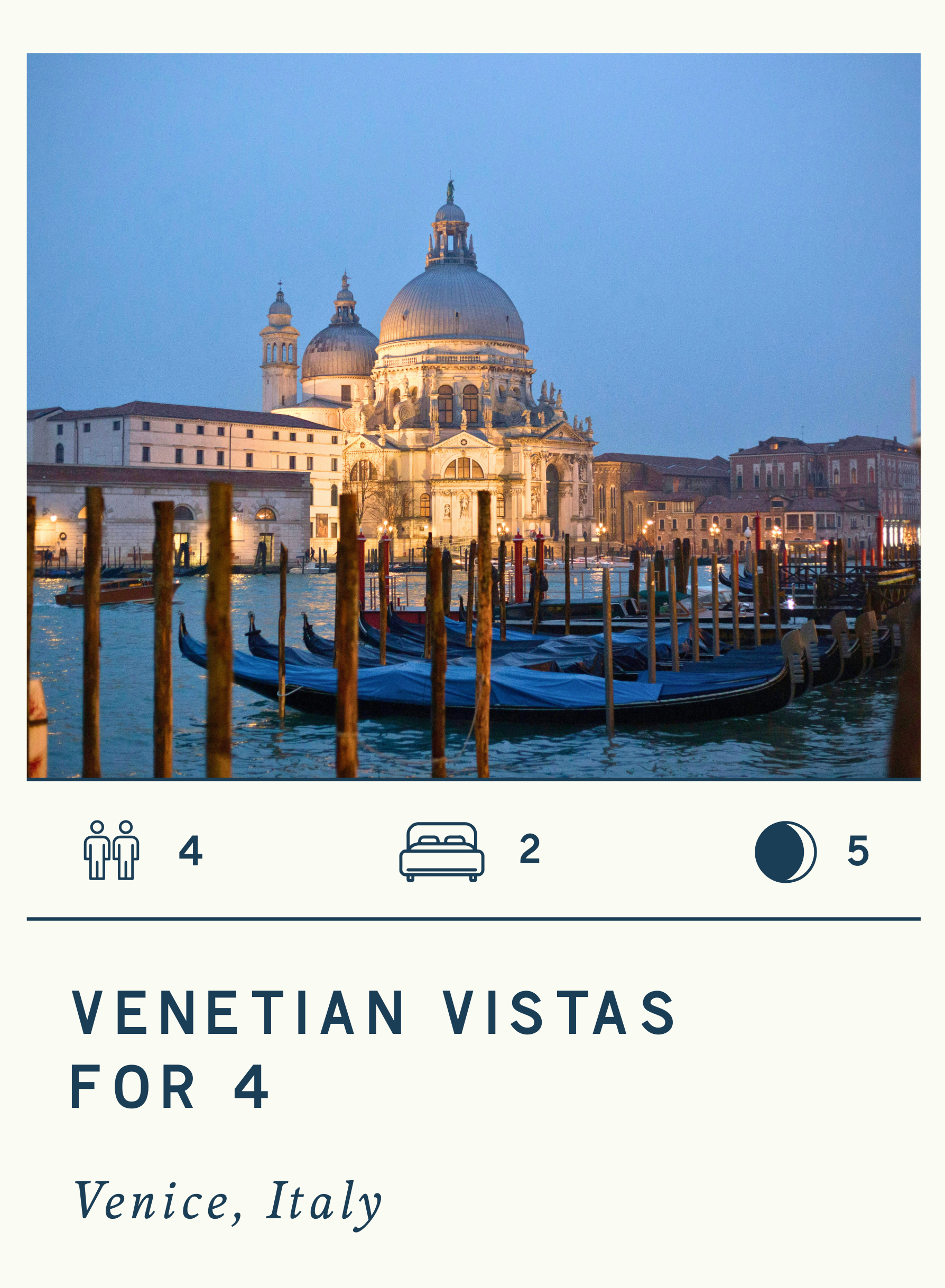 VENETIAN VISTAS FOR 4
