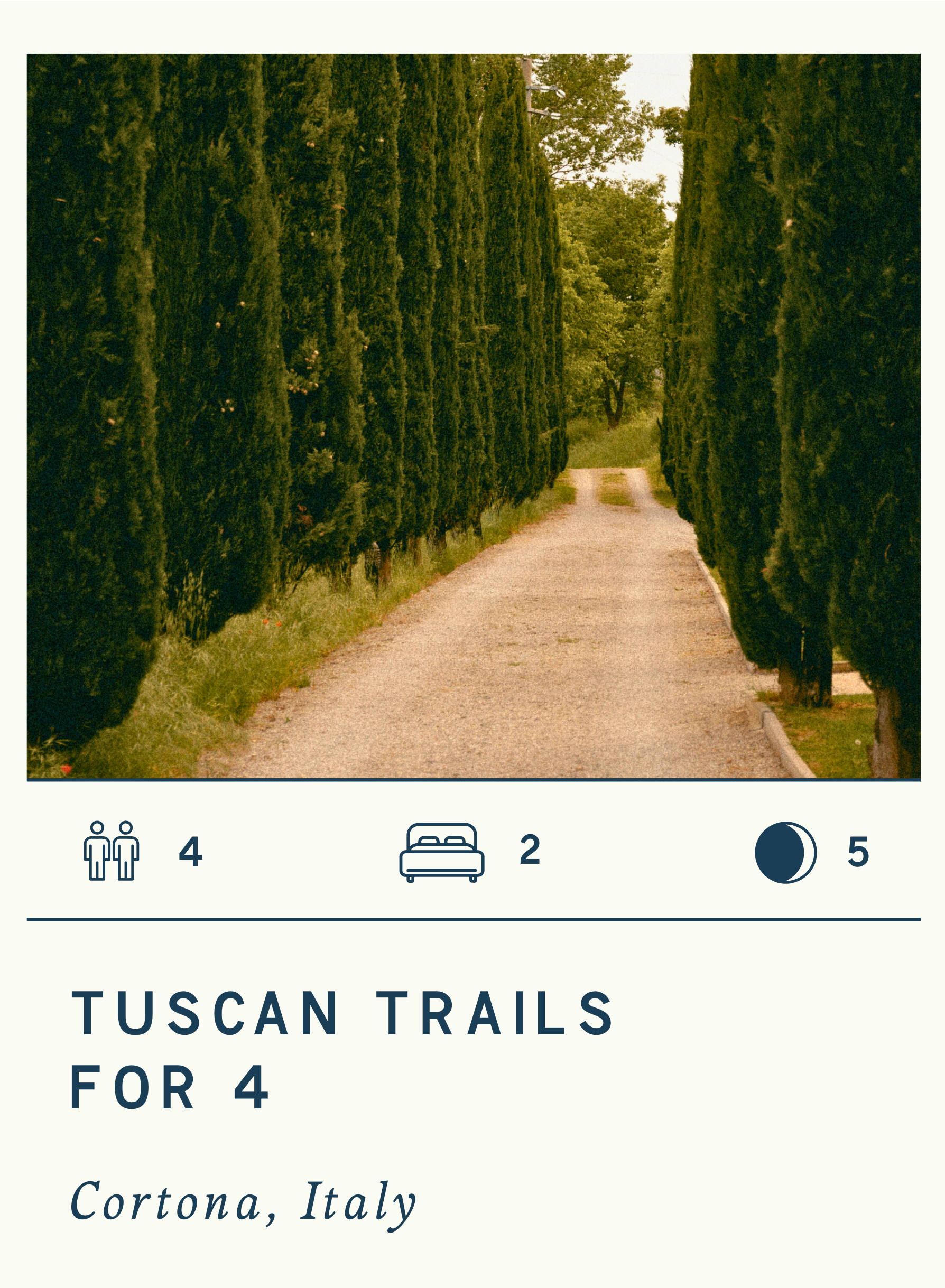 TUSCAN TRAILS FOR 4