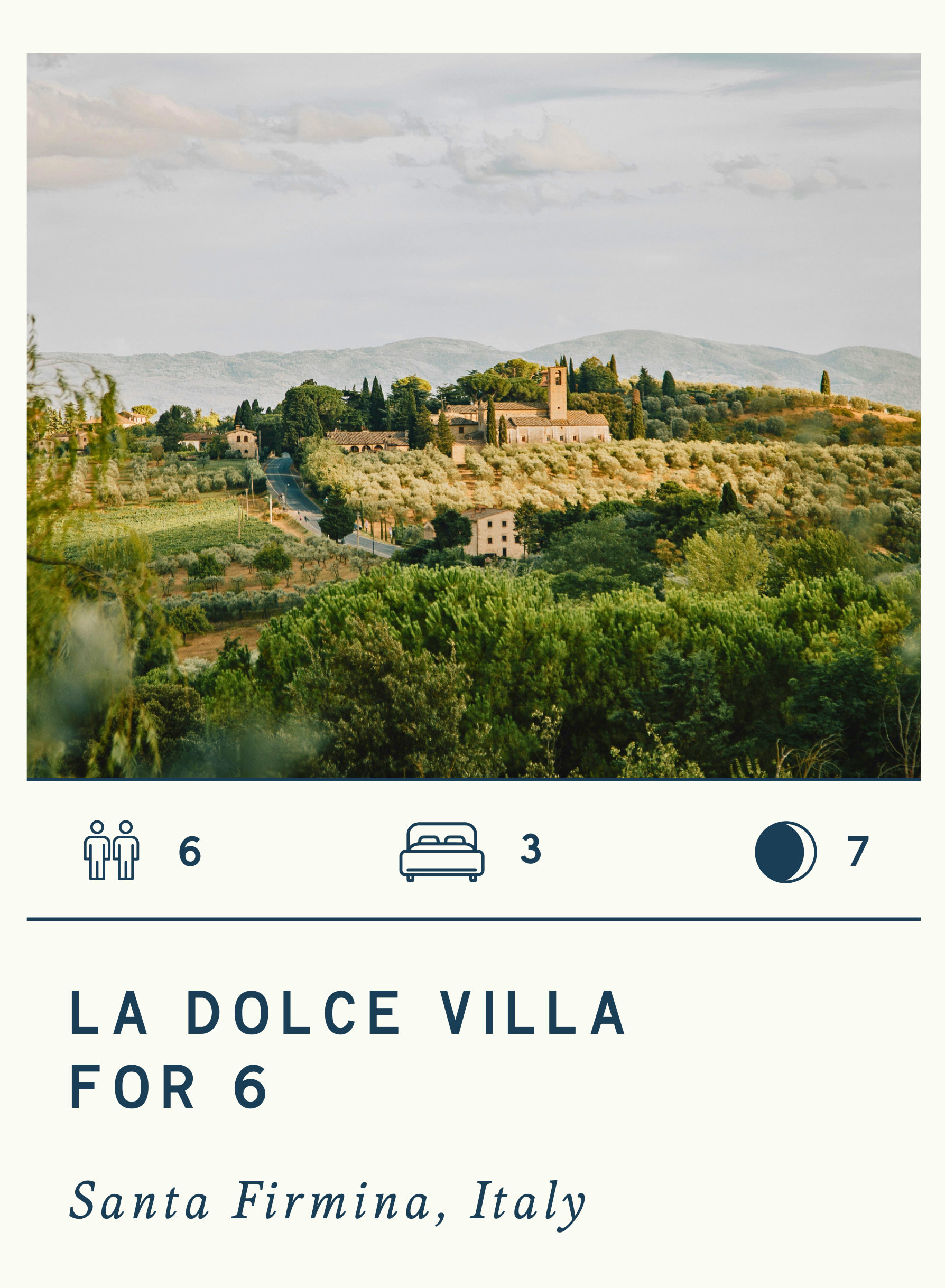 LA DOLCE VILLA FOR 6