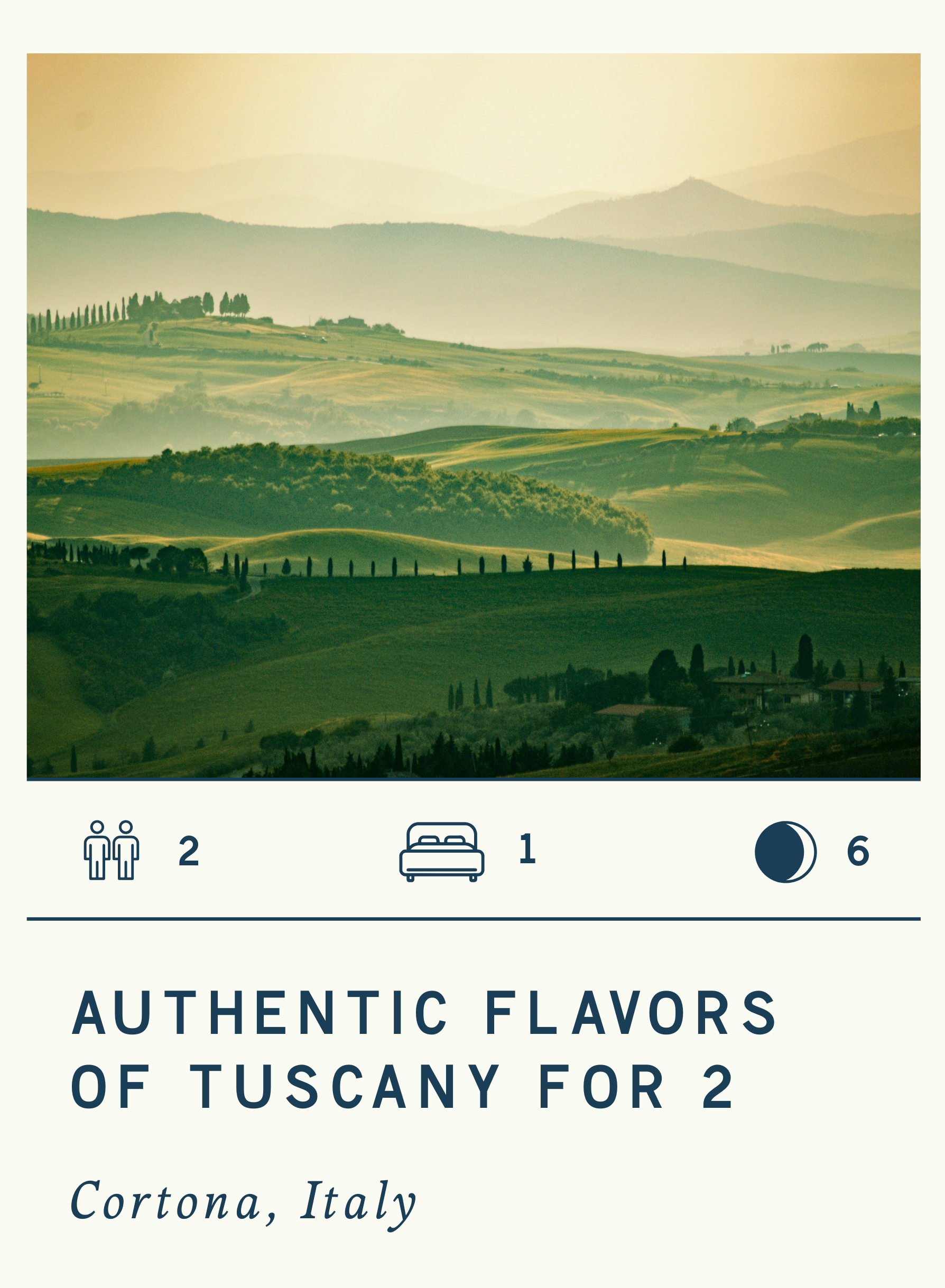 AUTHENTIC FLAVORS OF TUSCANY FOR 2