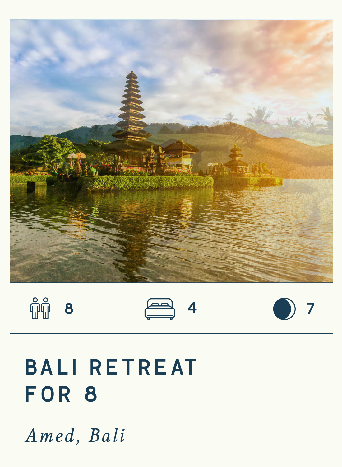 BALI RETREAT FOR 8