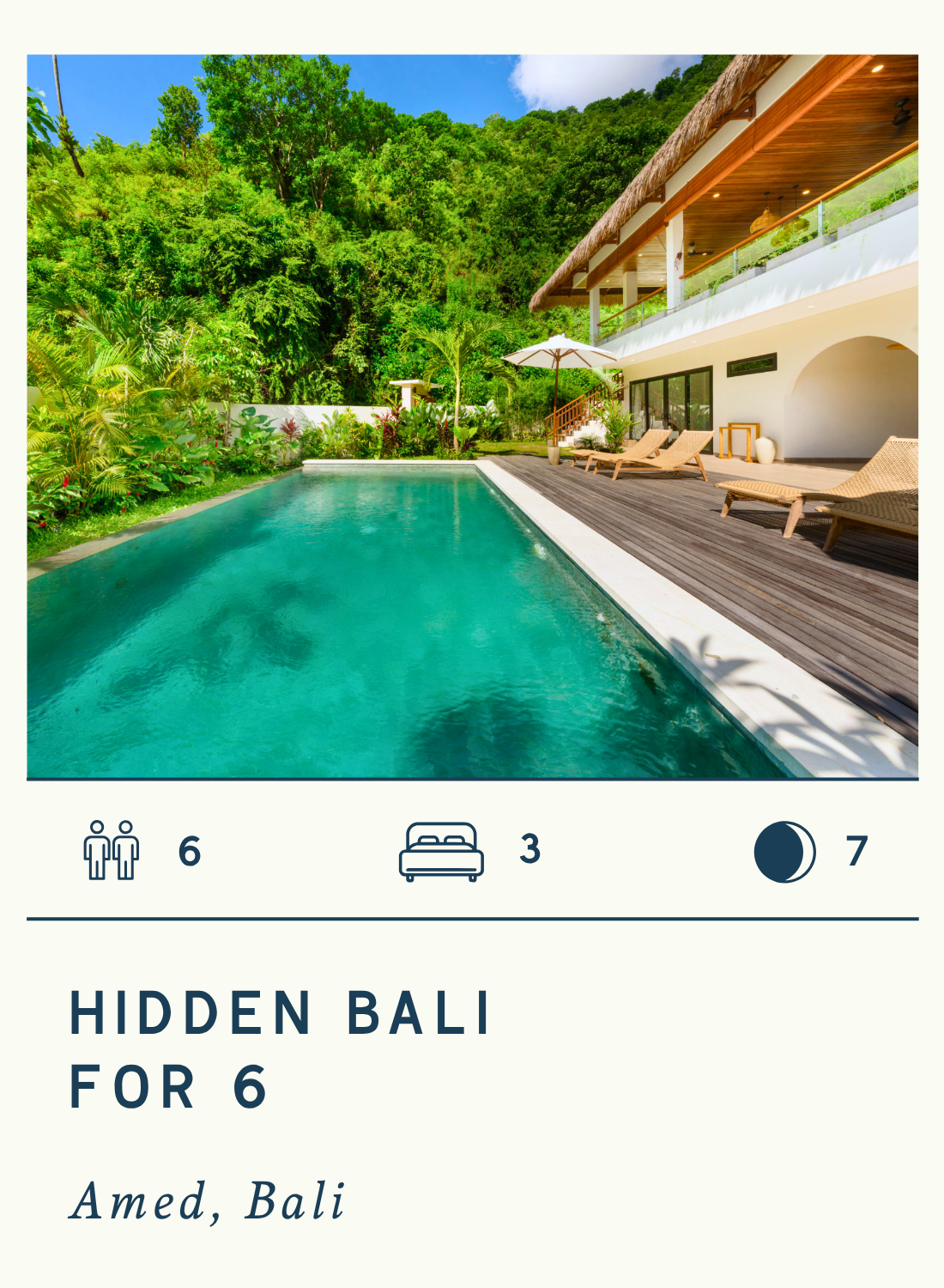 HIDDEN BALI FOR 6