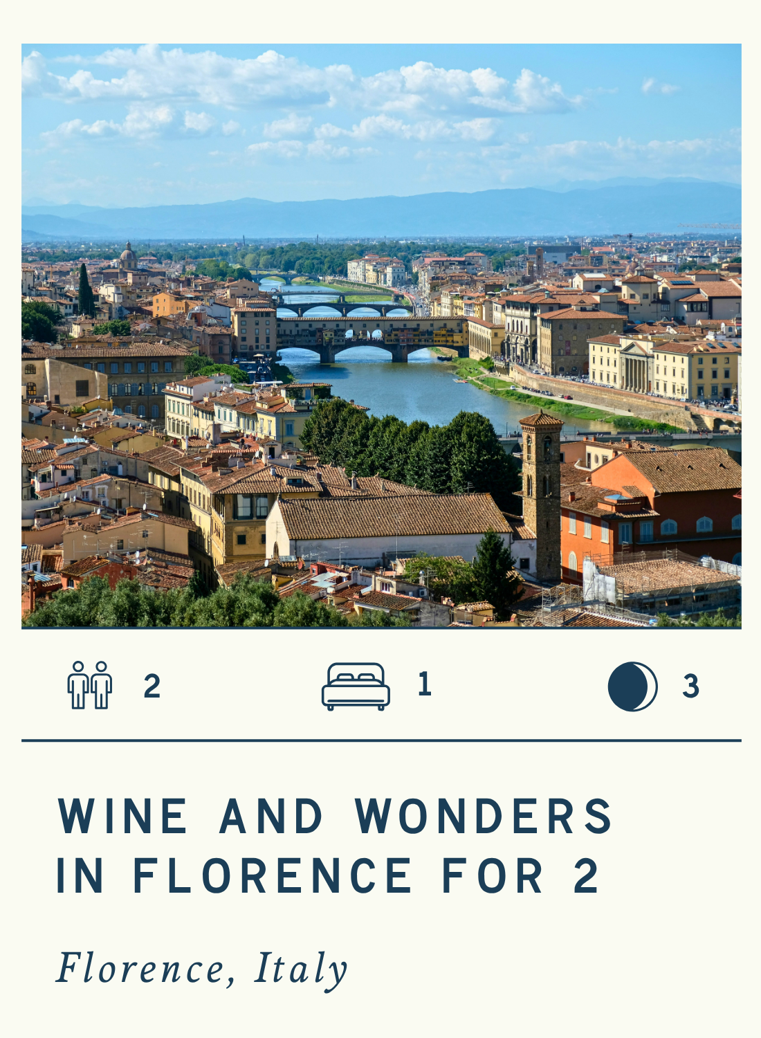 WINE AND WONDERS IN FLORENCE FOR 2
