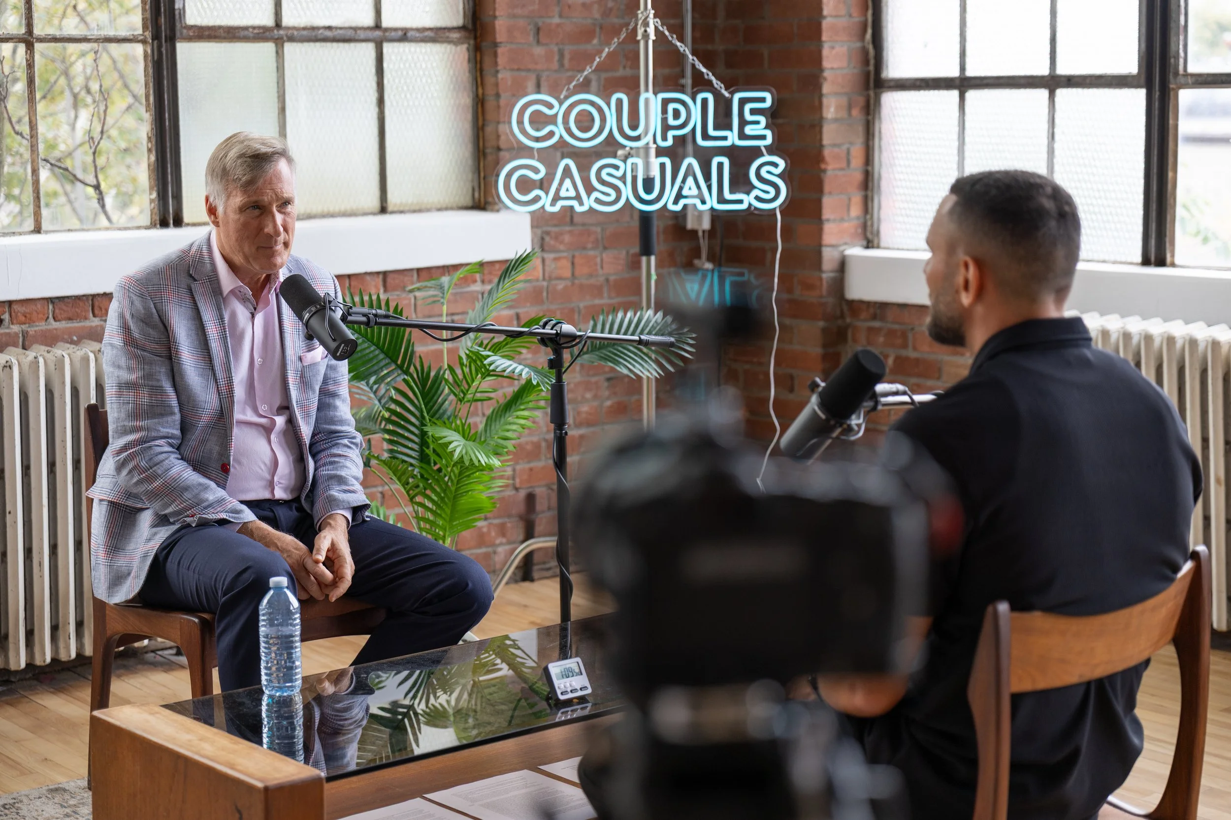 Maxime Bernier on-location podcast in Toronto