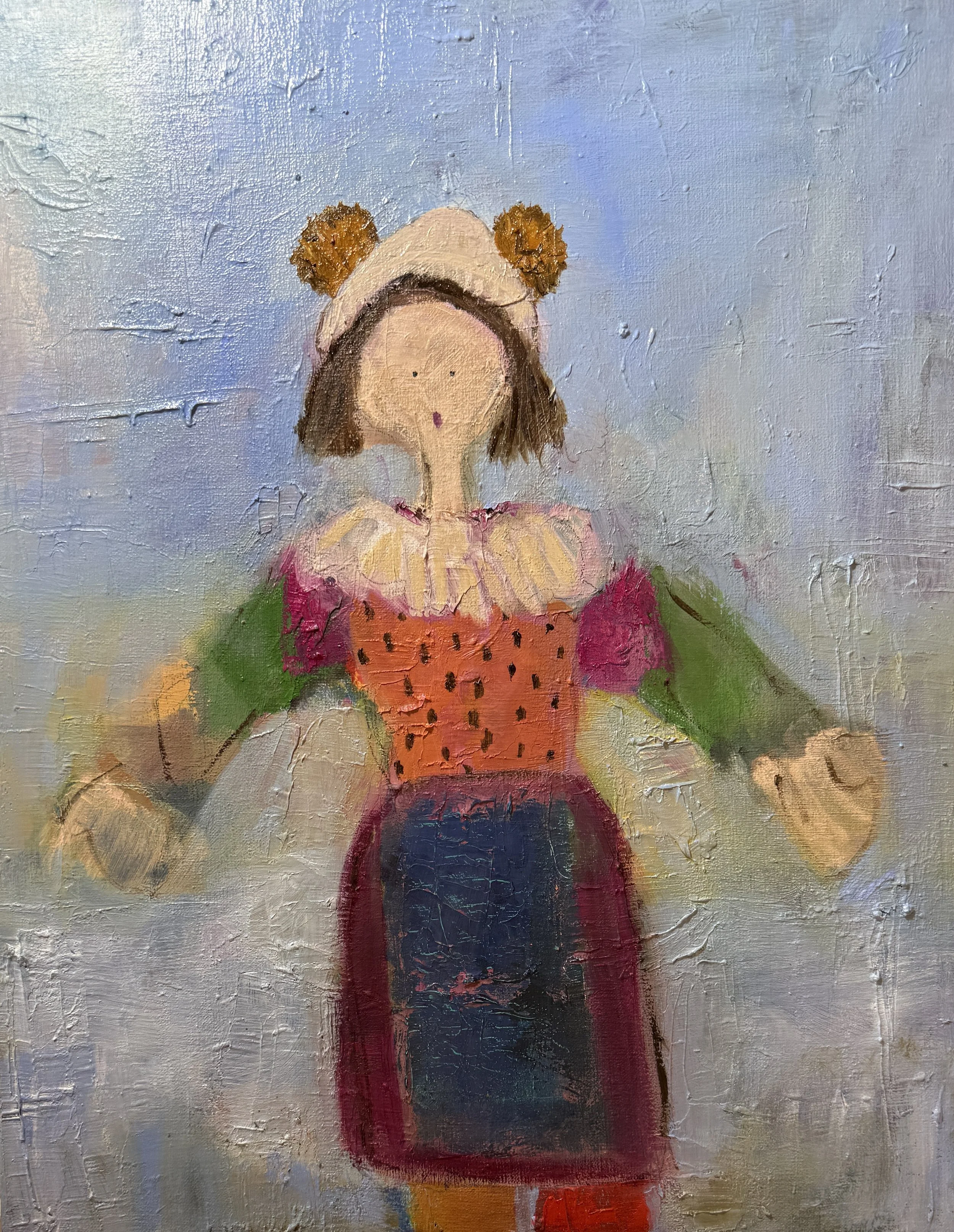 Leni's Hat (2026), oil on canvas, 16x12