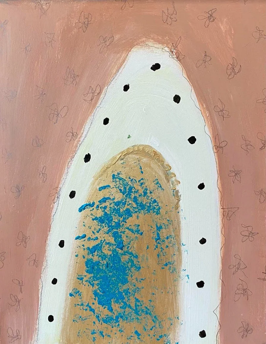 Arch #1 (2020), acrylic on cradled wood, 10x8