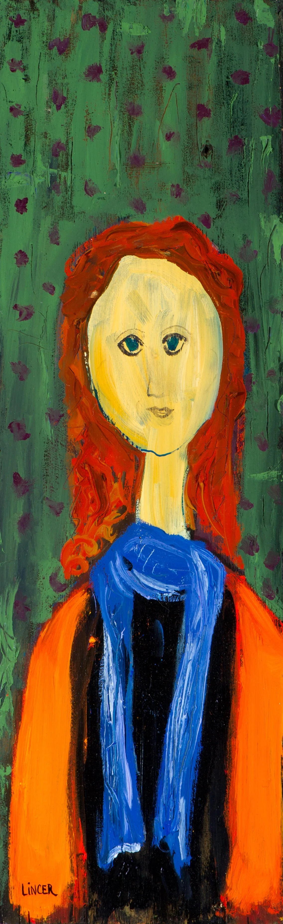 Elyse (2017), oil on wood