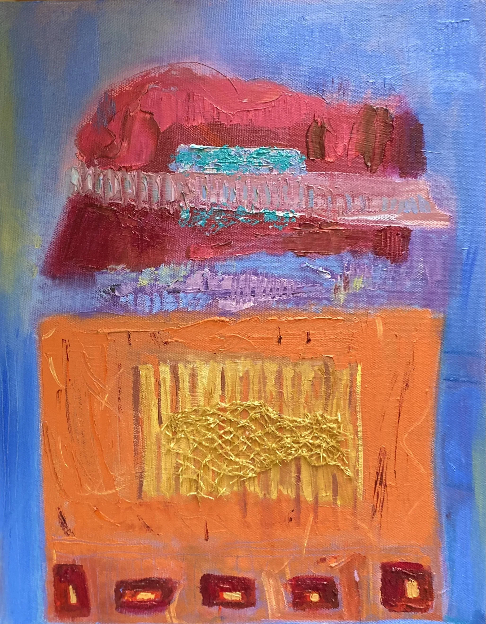 Enmeshed (2022), oil on canvas, 14x11